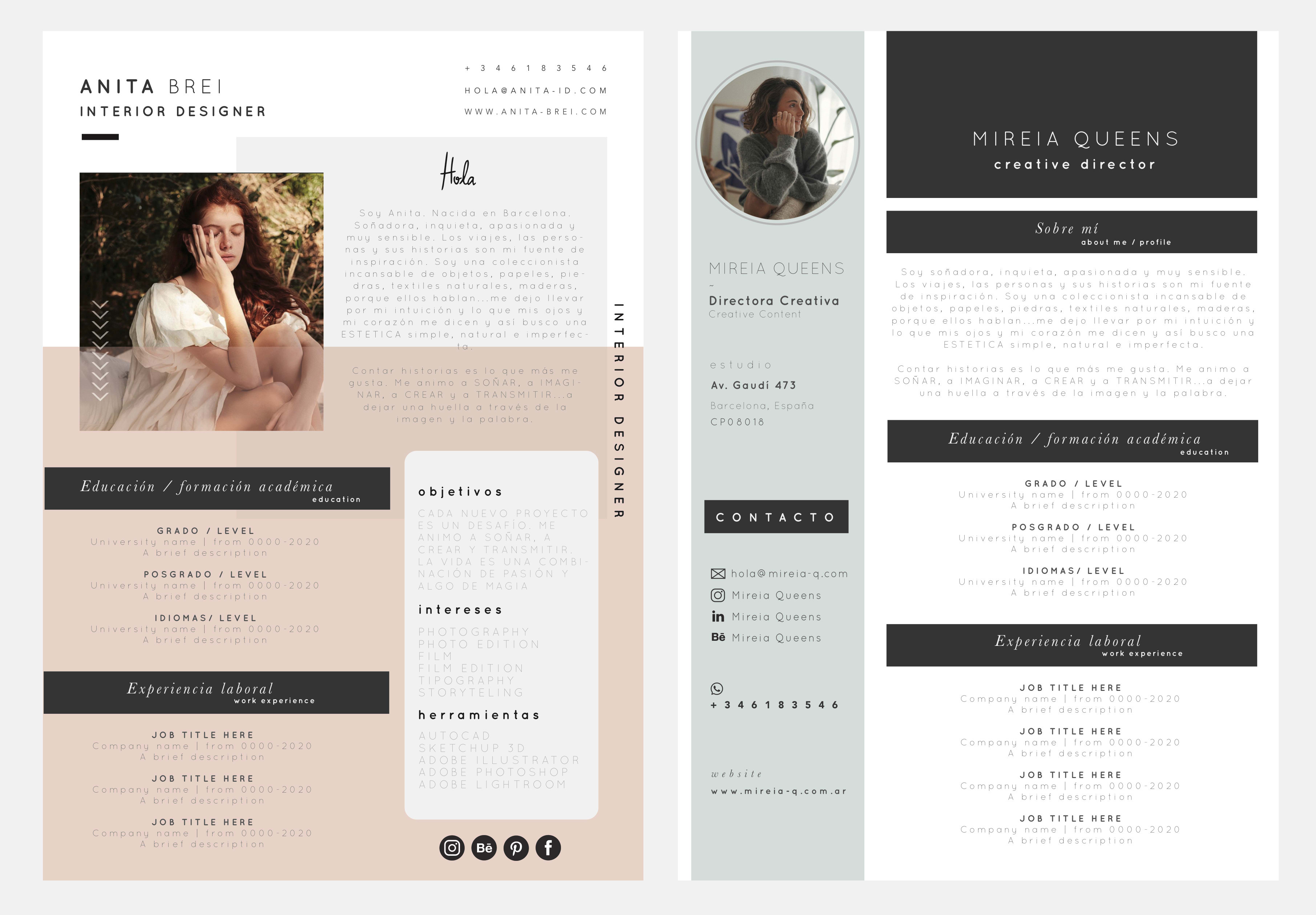 Design Cv Template Cover Letter And Portfolio By Debora Fulco Fiverr