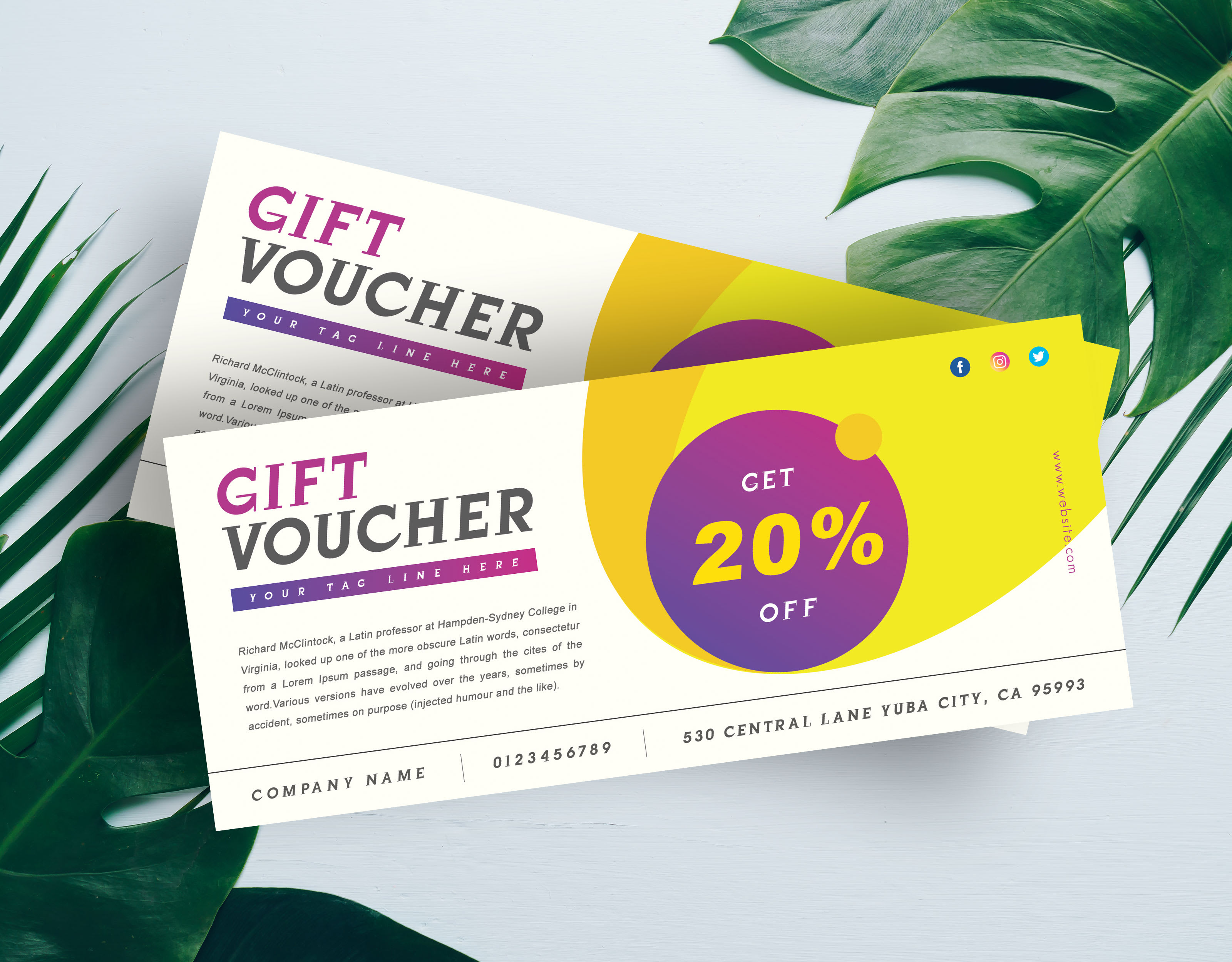 Design Gift Voucher Gift Certificate Gift Cards Discount Gift Cards By Joydep