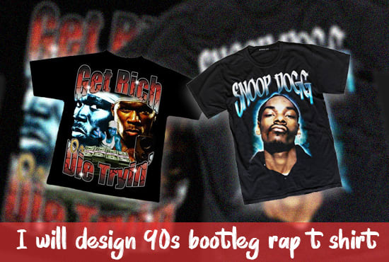 44 Vintage 90s bootleg rap tshirt design ideas