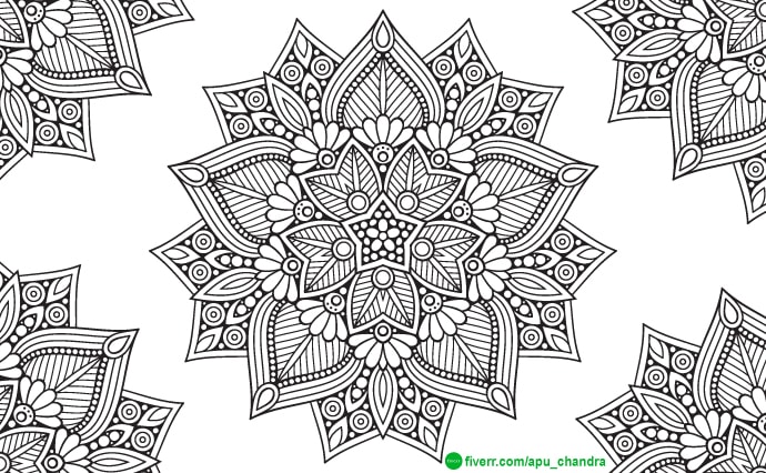Download Create 100 Animal Mandala Coloring Page By Apu Chandra Fiverr