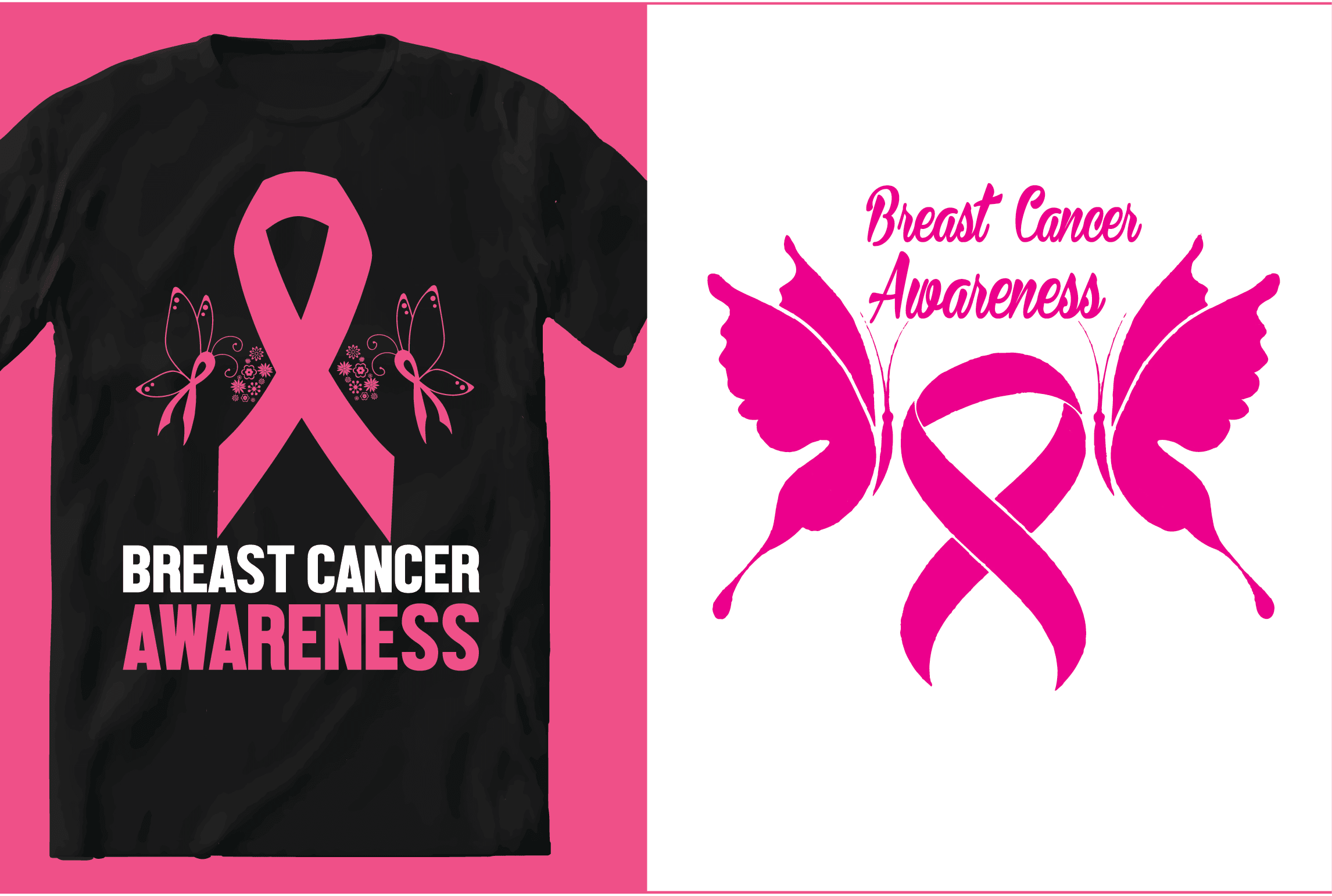 Do breast cancer custom typography and 