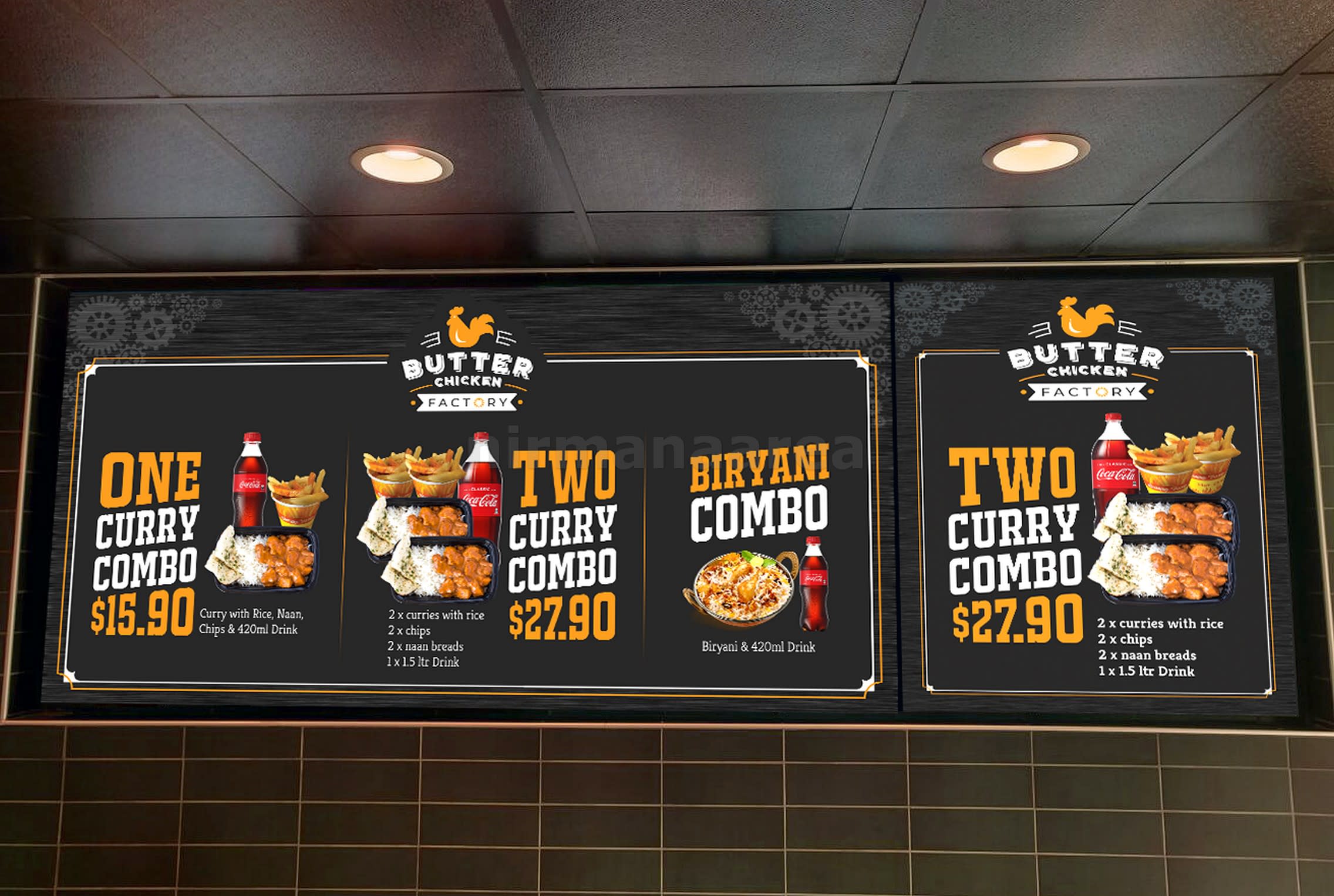 digital menu display screens factory