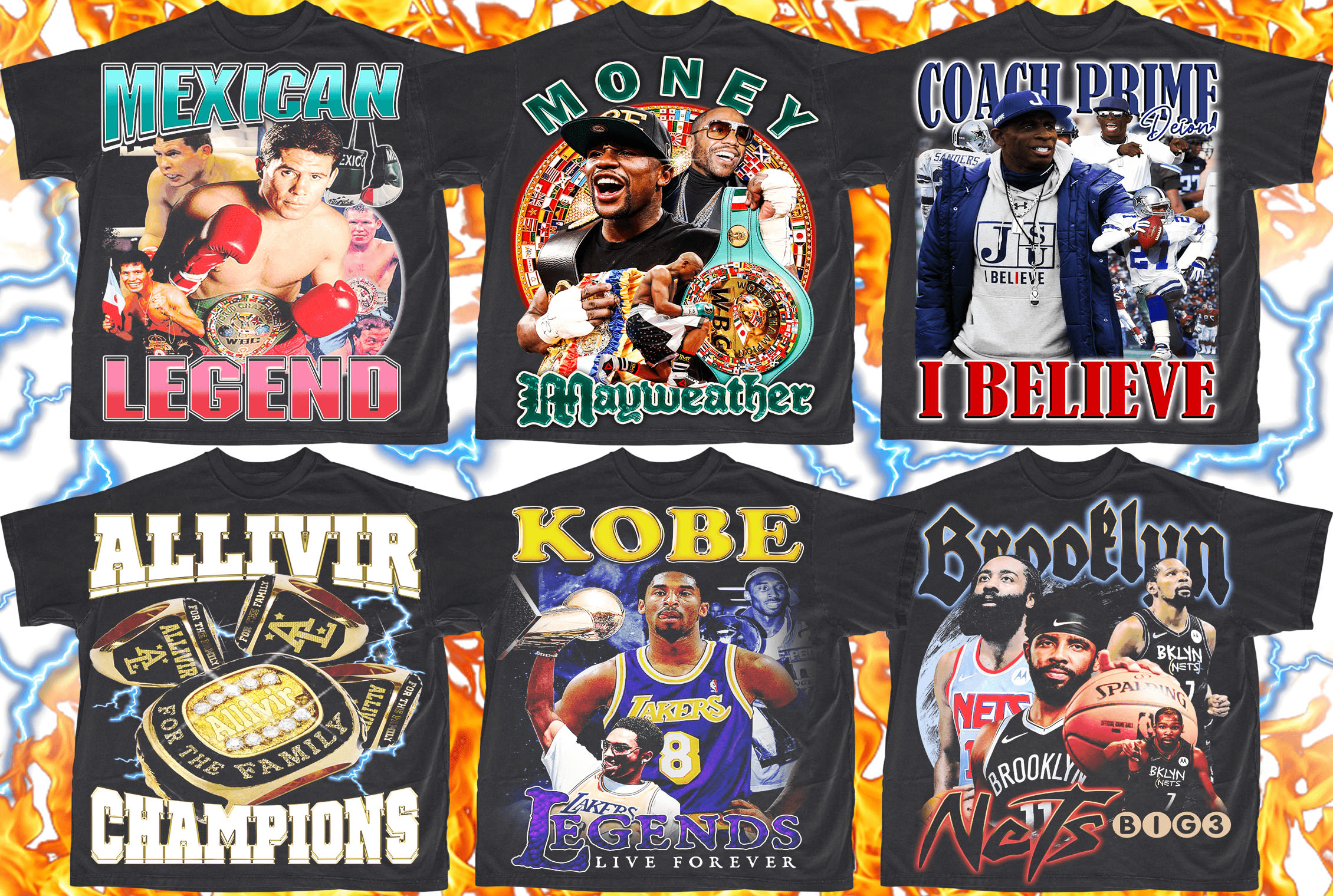 I will do vintage NBA NFL all sports 90s bootleg streetwear design -  FiverrBox