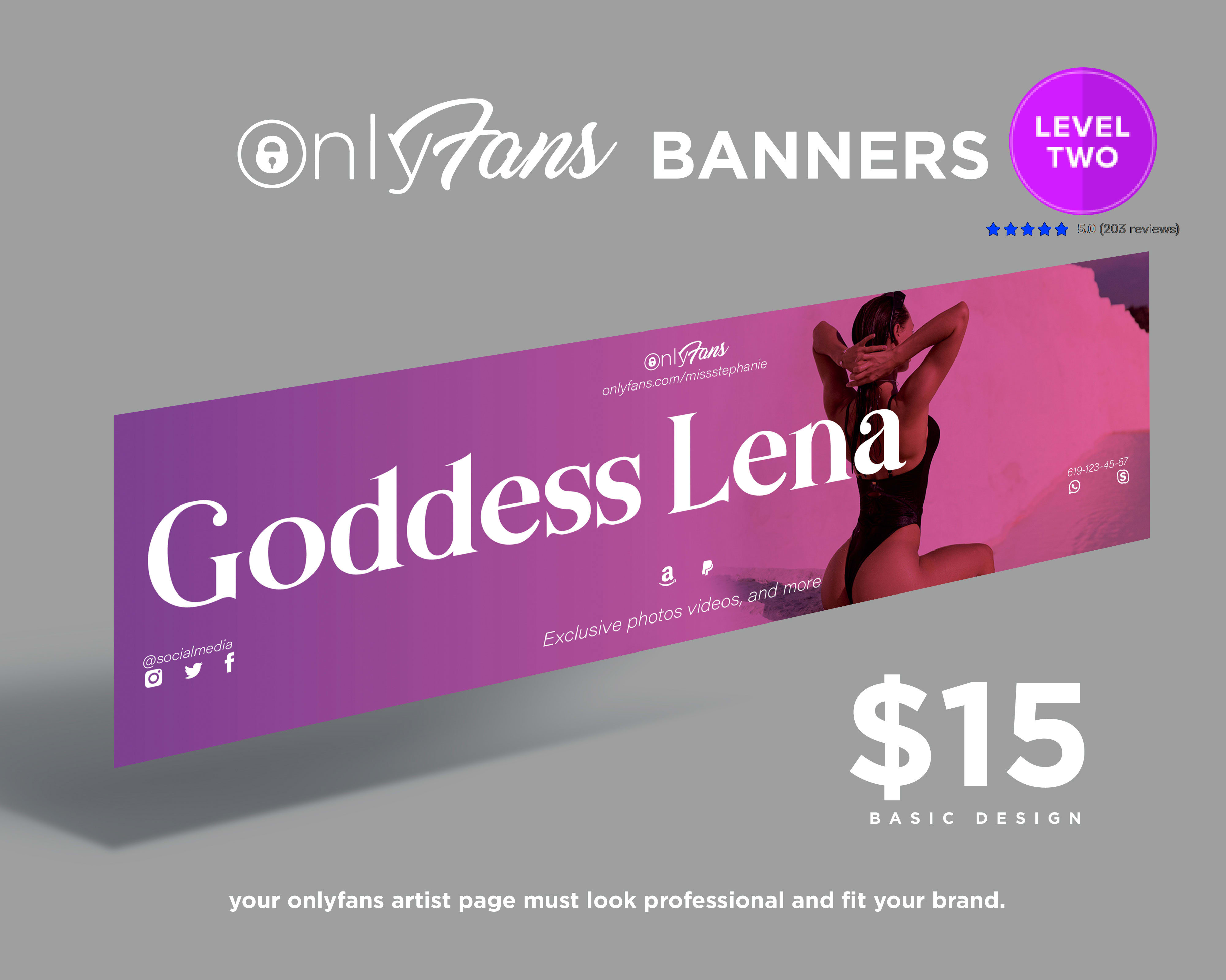 Banner only size fans Image Sizes