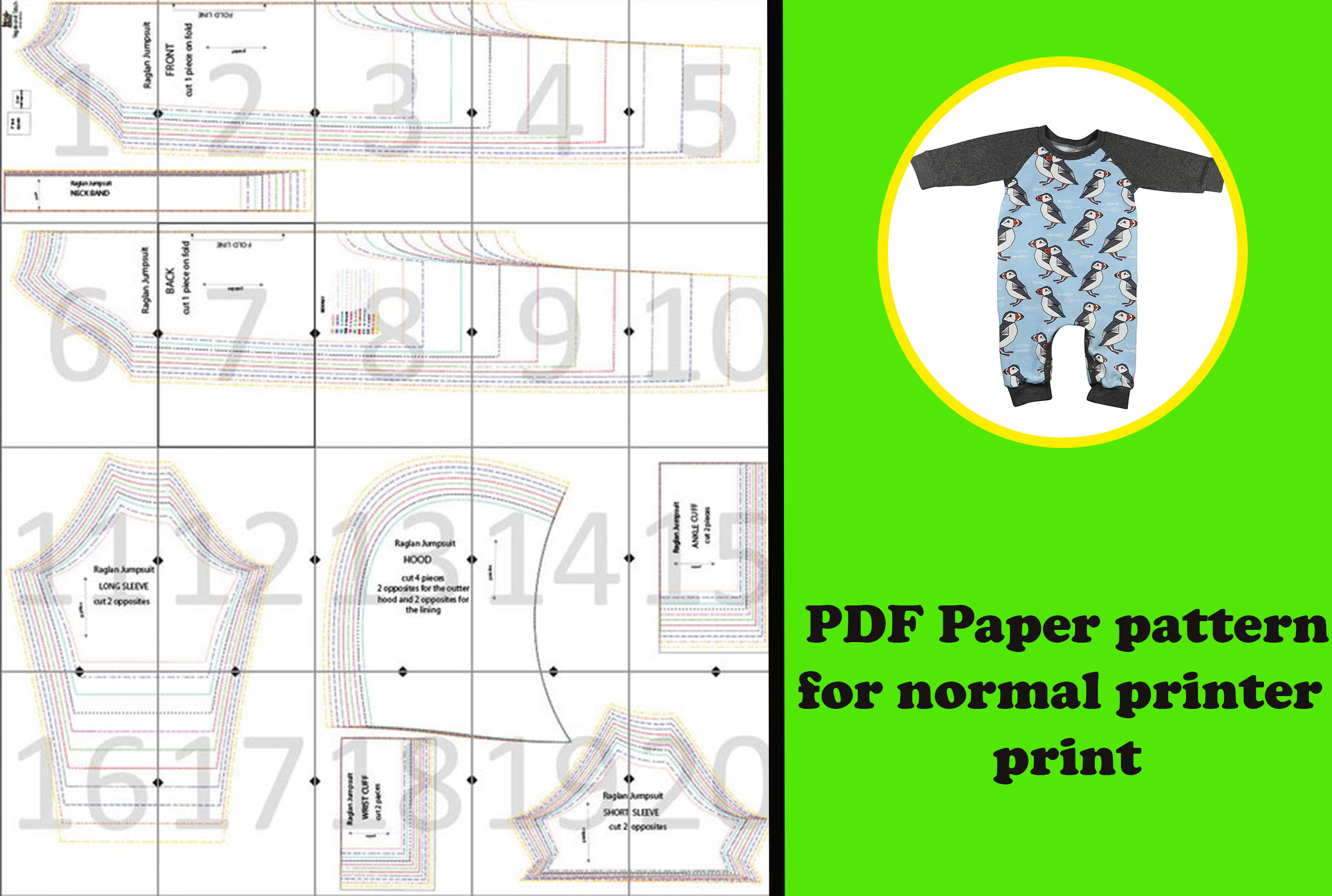 Sewing Patterns CAD/PDF, Grading, Marker, Print Designs