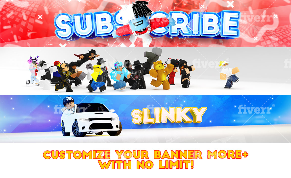 Create a great roblox banner for your  or twitter by Victoorg