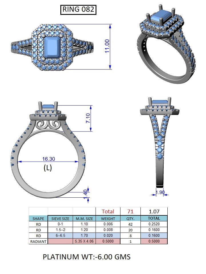 Ring sales cad design