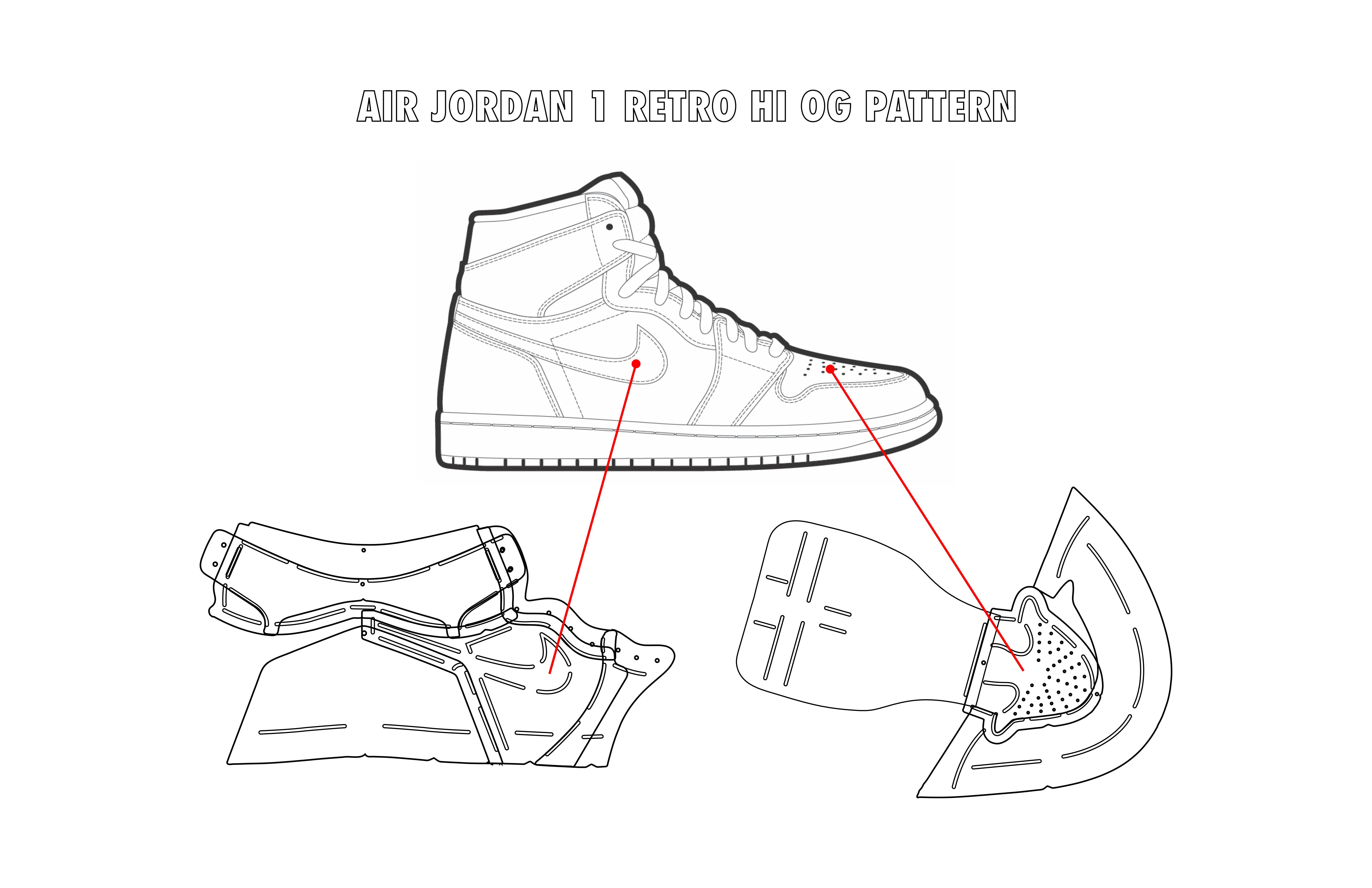 Air Jordan 1 Paper & Digital Pattern plus DIY Assembly Guide