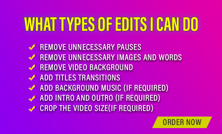 Chỉnh sửa video (Video editing): Một video chỉ đẹp khi được chỉnh sửa cẩn thận. Việc chèn những hình ảnh phù hợp, cắt ghép sao cho hợp lý và kèm theo những hiệu ứng độc đáo, tất cả đều được thể hiện qua việc chỉnh sửa video. Hãy cùng đón xem và cảm nhận sự khác biệt.