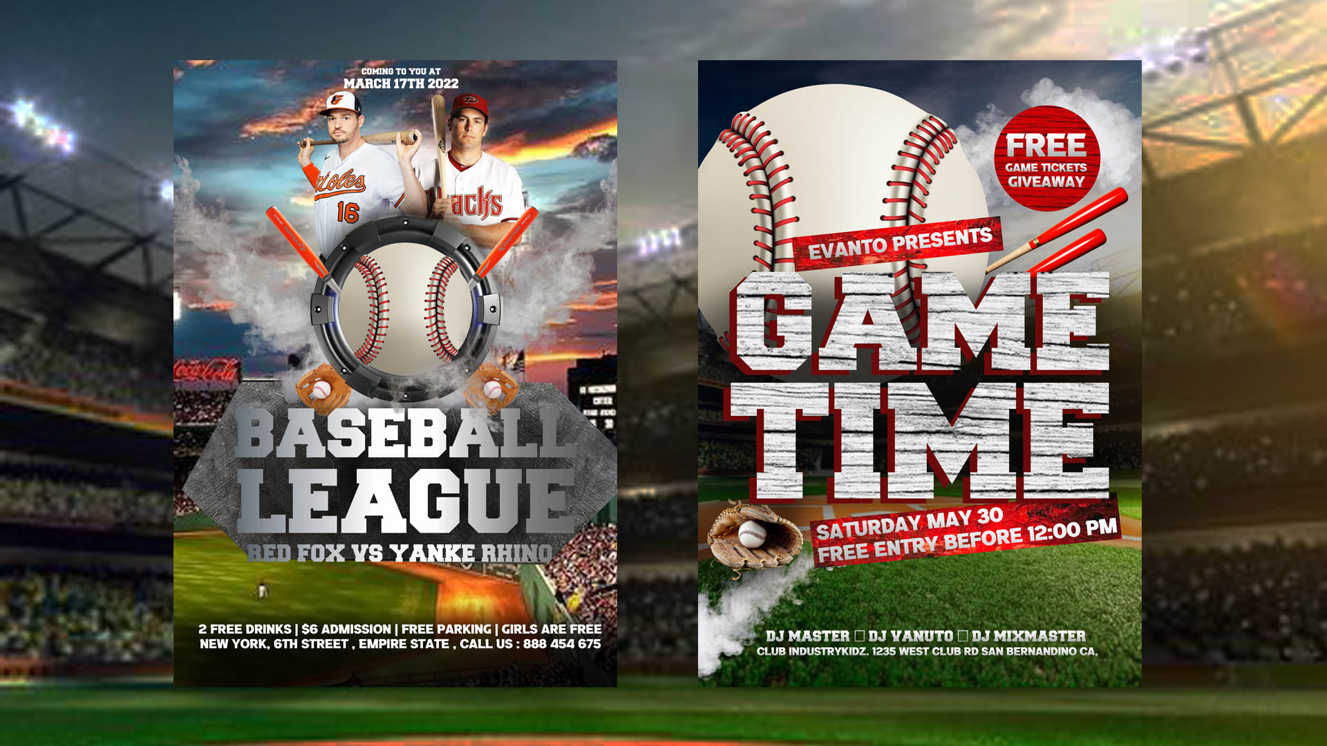 do professionally and creative baseball flyer in 24hr