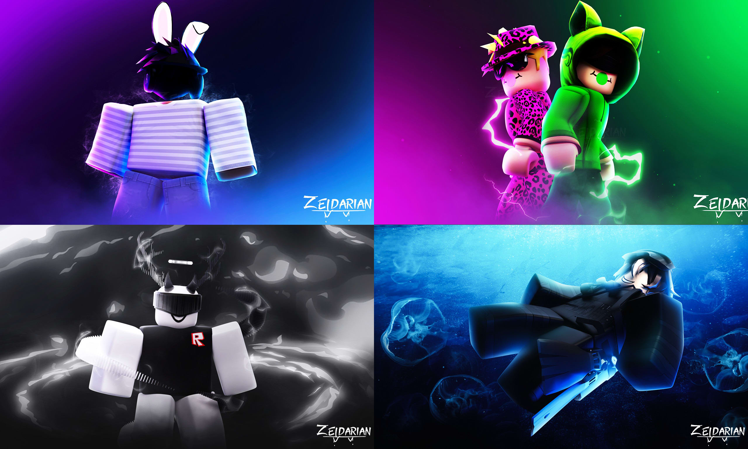 Design custom roblox gfx wallpapers or background art by Zeidarian