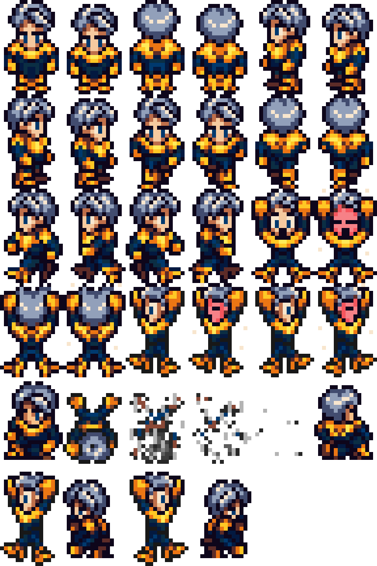 Pixilart - 32x32 Character Sprites by dragonkey