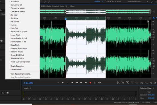 adobe audition fade out