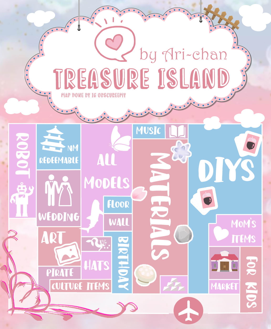 Current Animal Crossing Treasure Island Maps