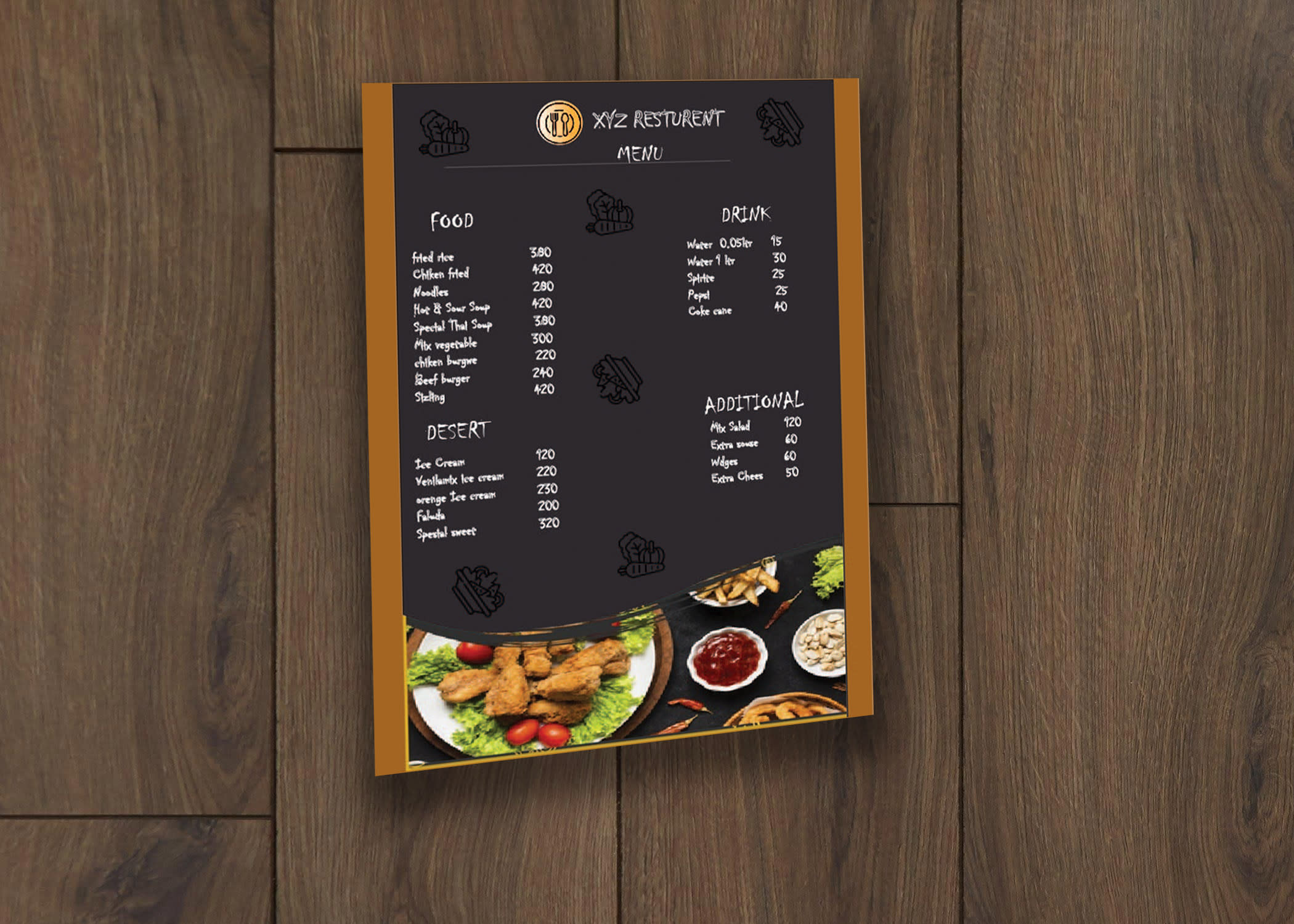 Do restaurant banner , service menu design and digital menu board within 24  hour by Masfia | Fiverr