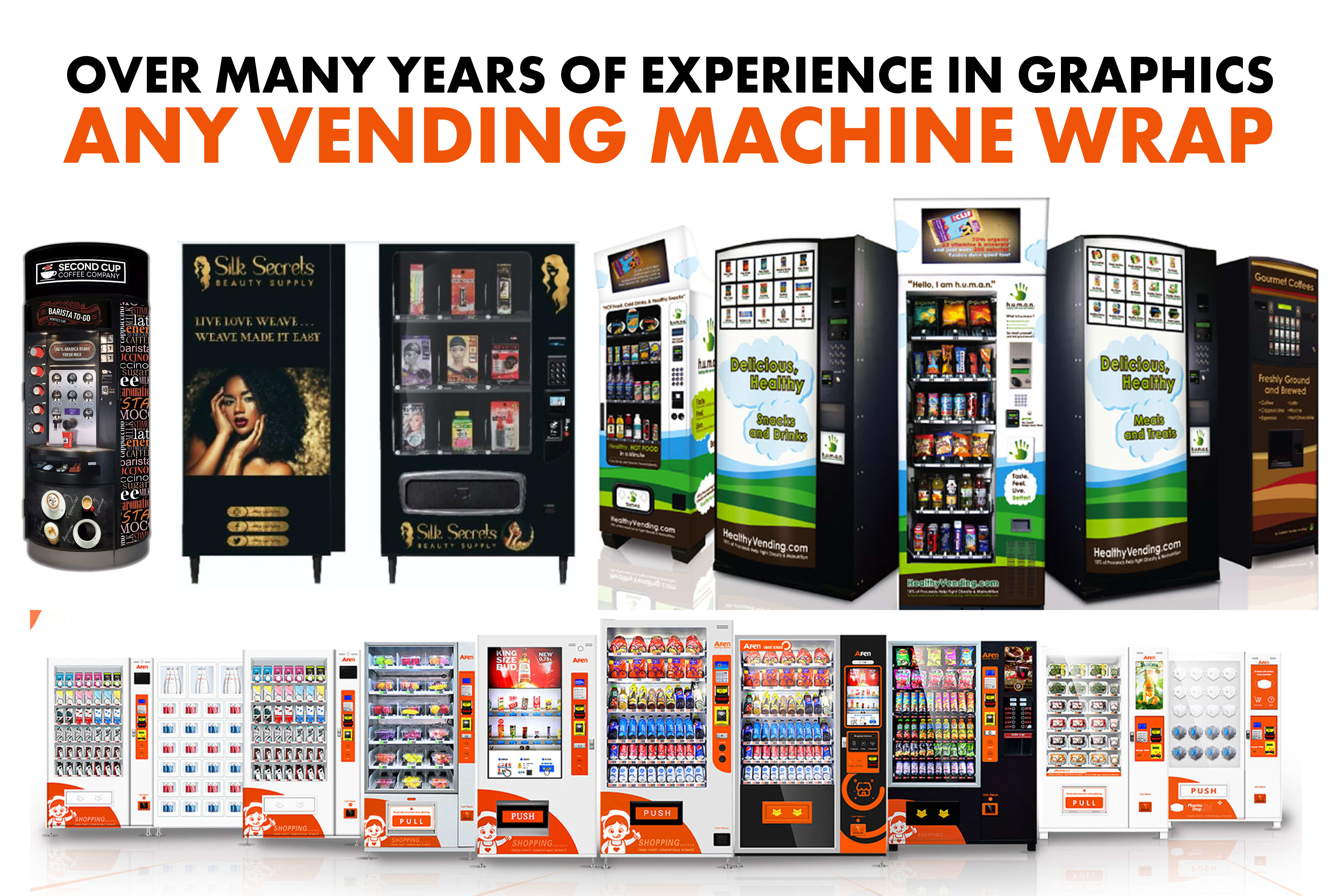 Design custom vending machine vinyl wrap by Ds_sign | Fiverr