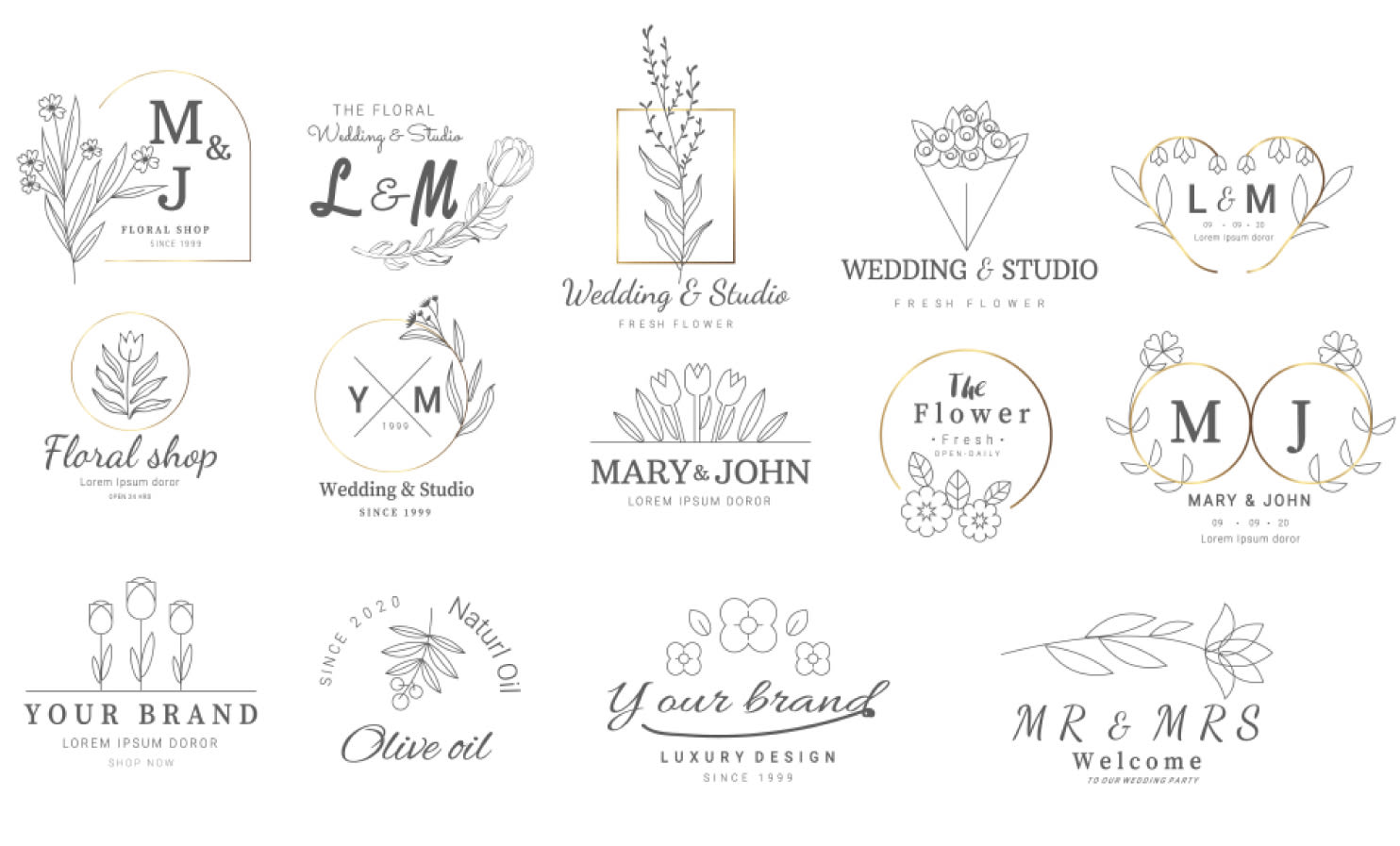 PM wedding initials, botanical boho logo & monogram on Behance  Jewelry logo  design, Initials logo design, Wedding logo monogram