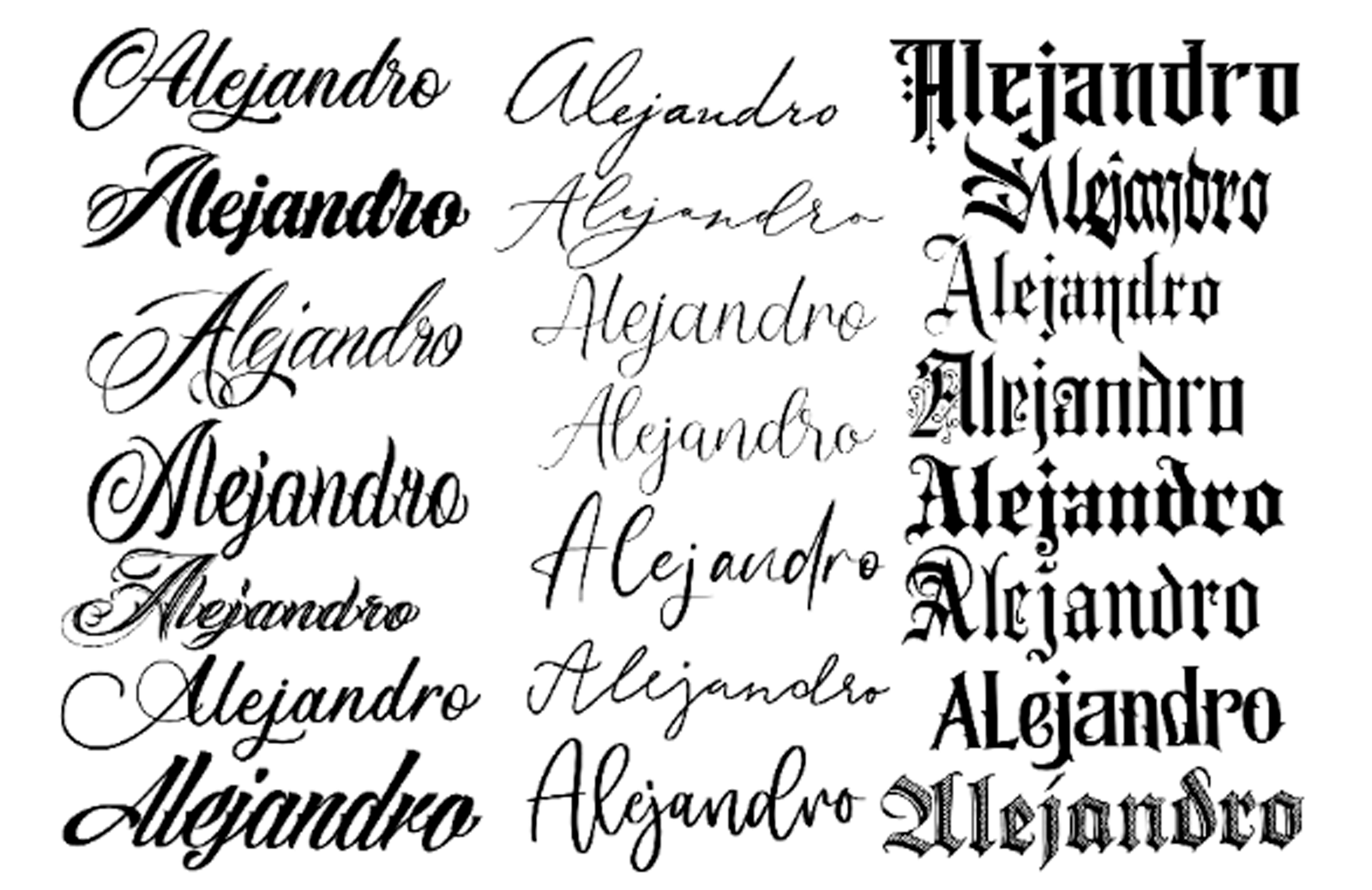 Types Of Cursive Fonts For Tattoos Infoupdate