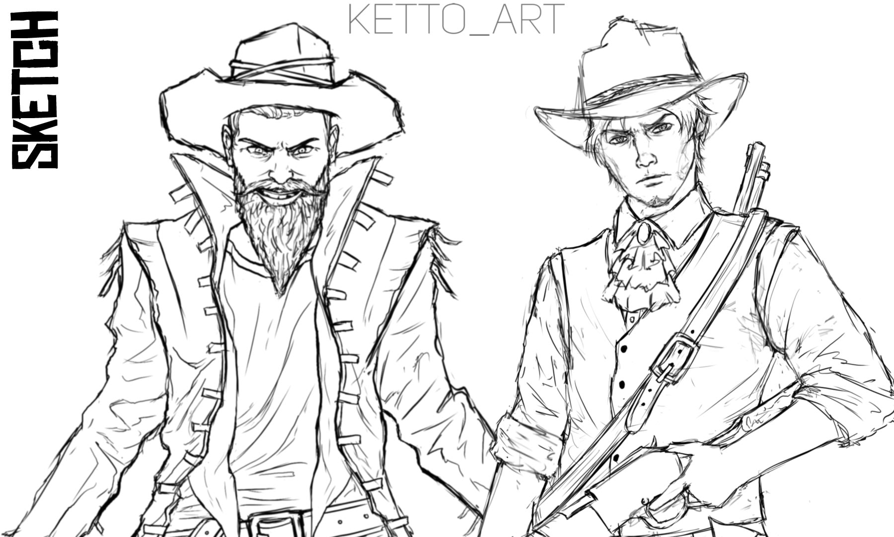 you in my red dead redemption 2 western comic style by Ketto_art | Fiverr