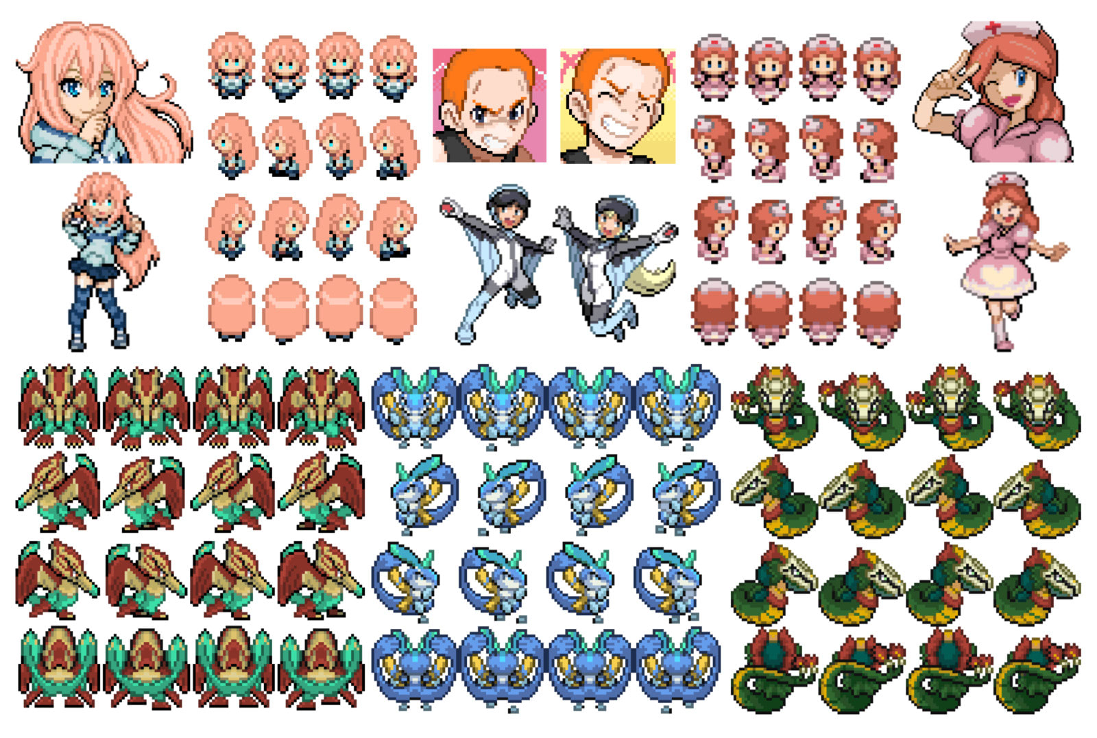 Pokemon, Pokemon sprites, Link art