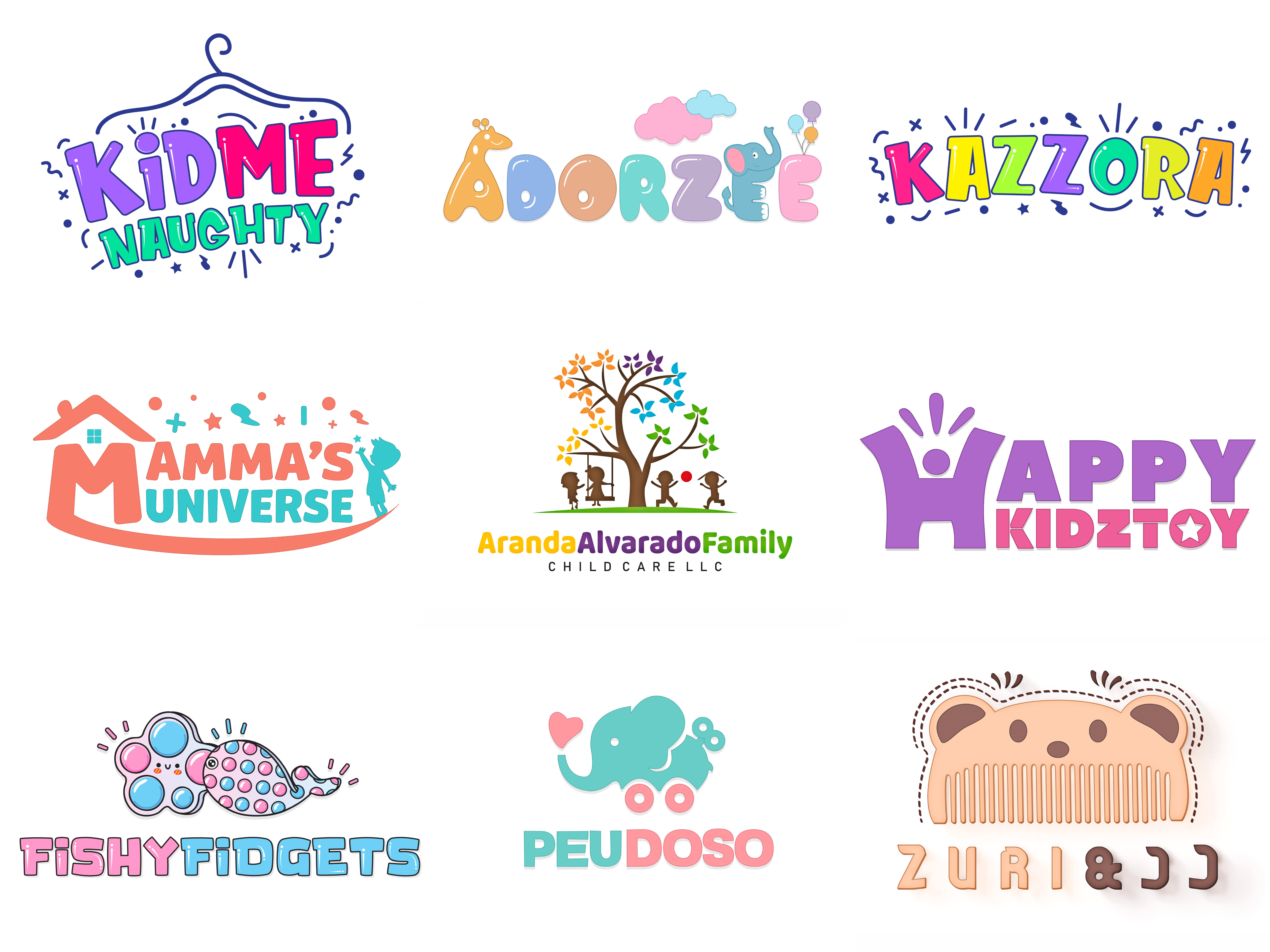 Design baby shop, toy shop, baby product, children brand logo by