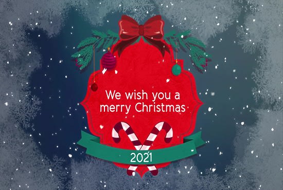 Make christmas and new year 2025 logo animation videos by