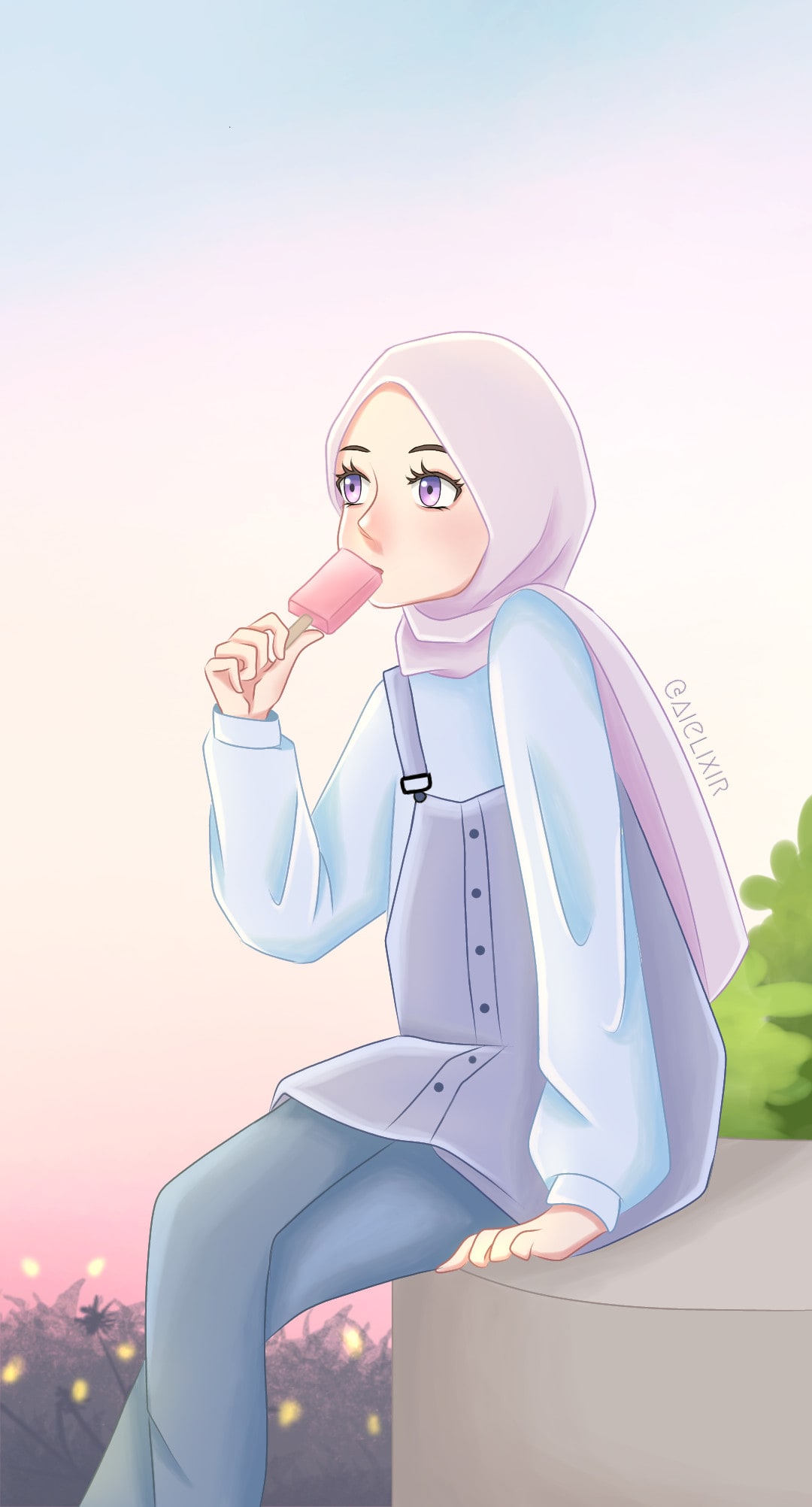 Muslimah Illustration Background Images, HD Pictures and Wallpaper For Free  Download | Pngtree