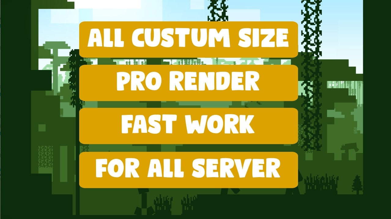 Minecraft Server Banner 3D Advanced Minecraft Server Banner Template