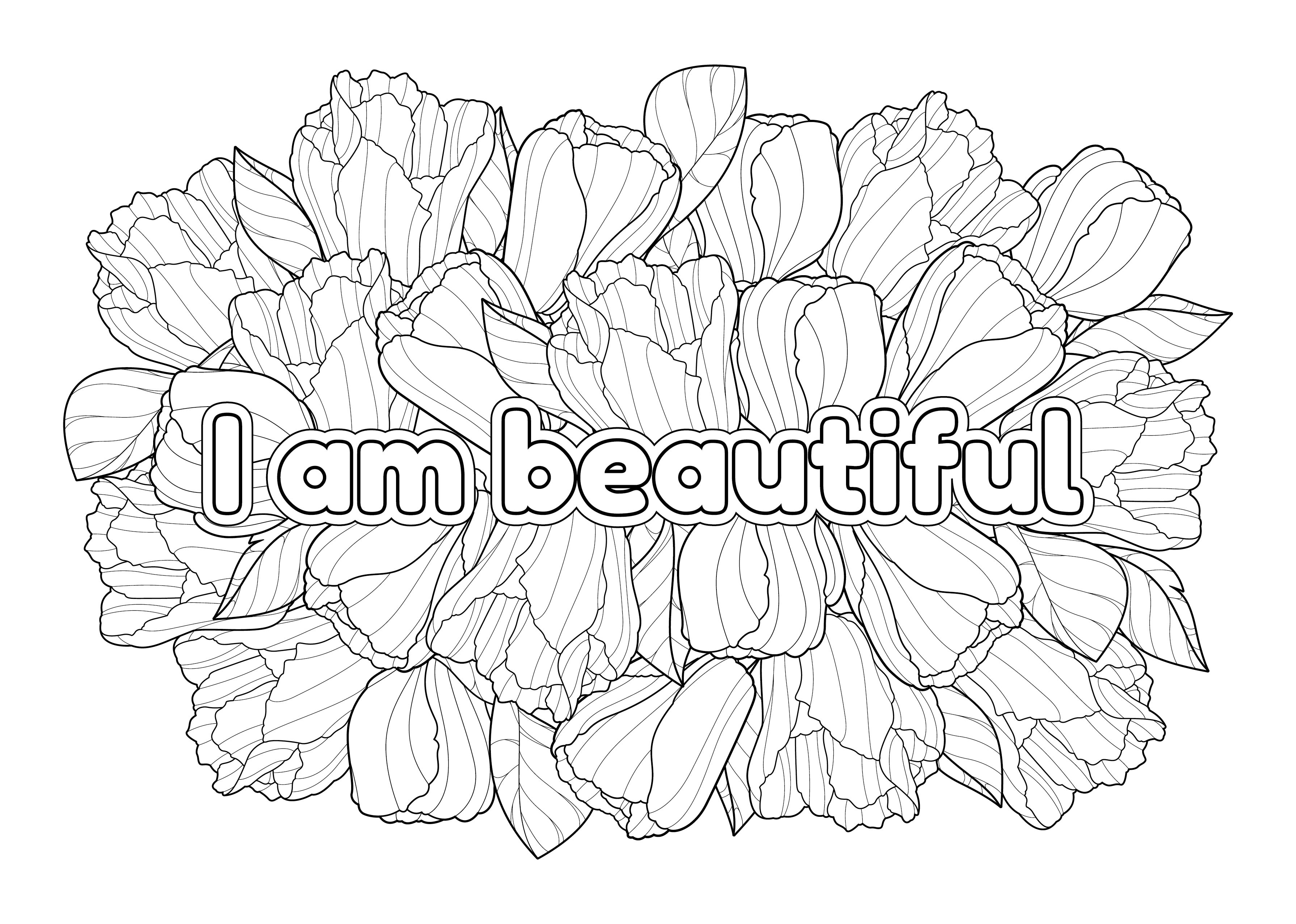 I AM: A Self-Love Adult Coloring Book To Affirm Yourself – Beautifully  Bonded