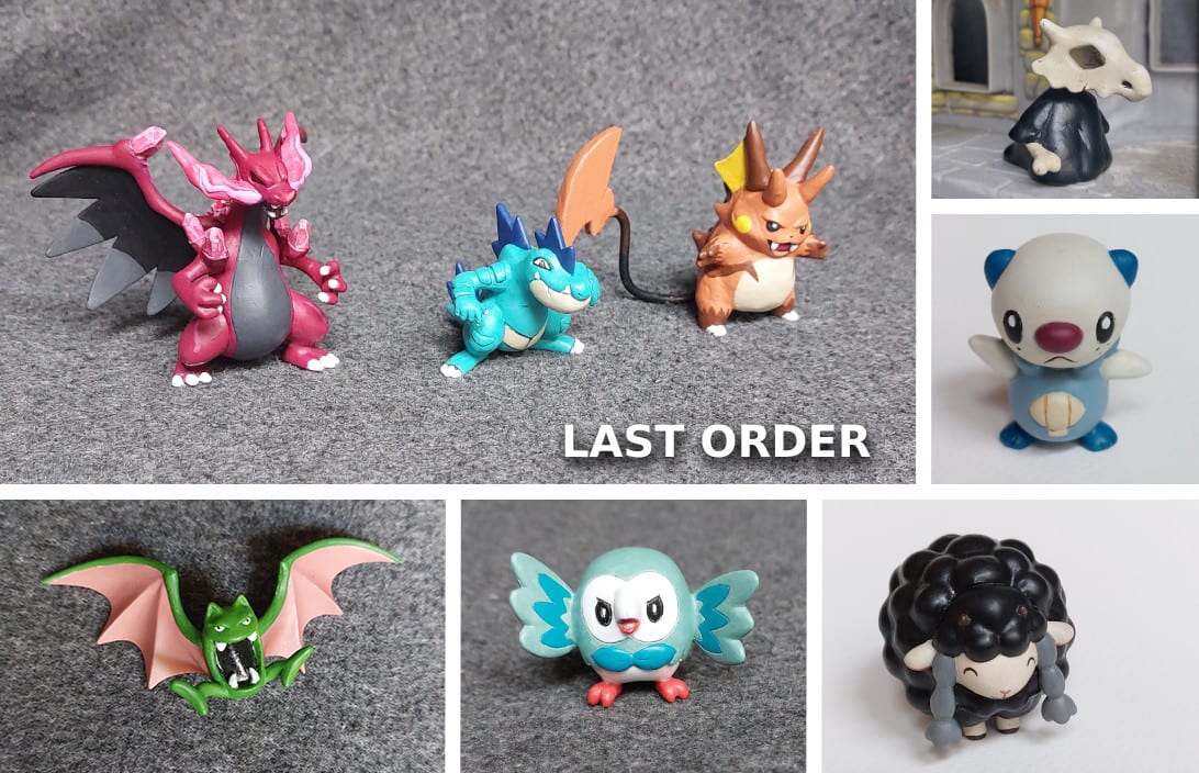 Babicuno figure with base | Shiny, Custom outlets colors and various sizes available | Pro Painted or Unpainted Bird Fakemon miniature figurine