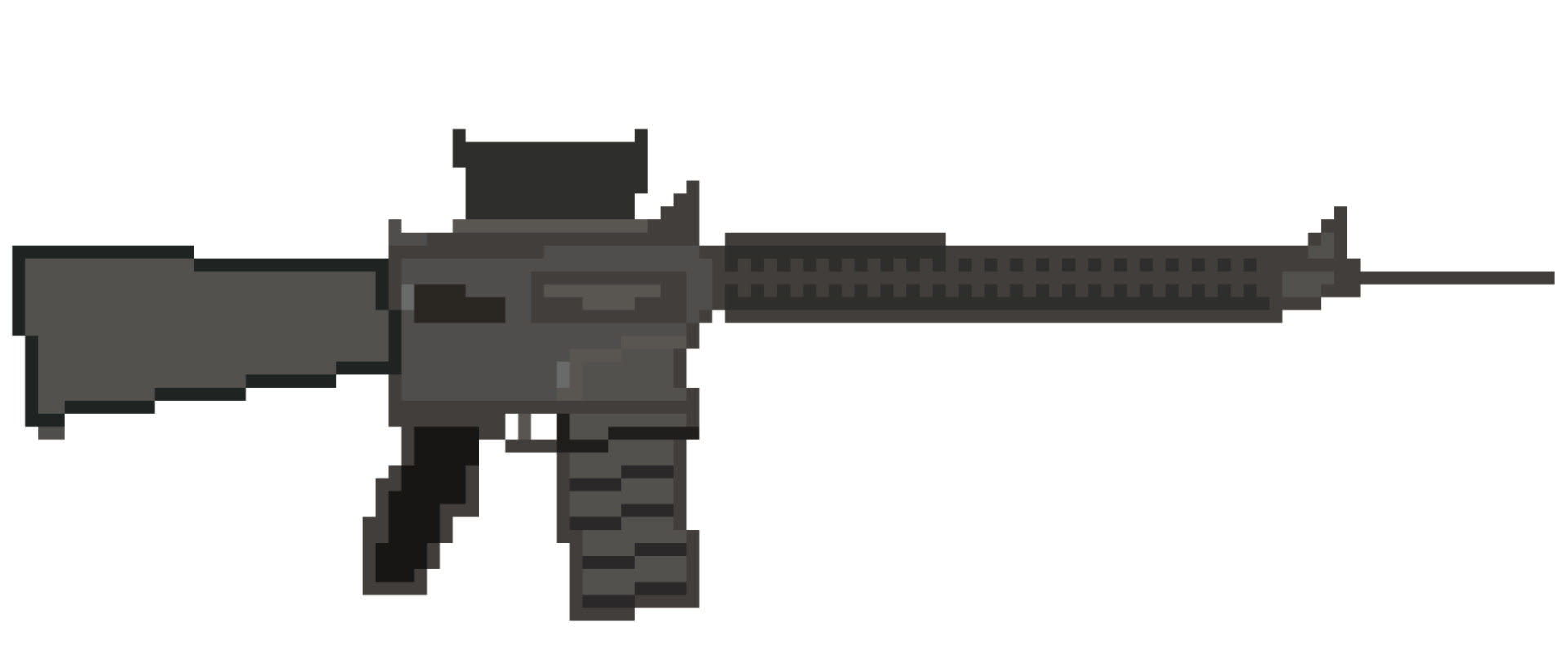 Pixel Art Rifle Gun Graphic by Muhammad Rizky Klinsman · Creative Fabrica