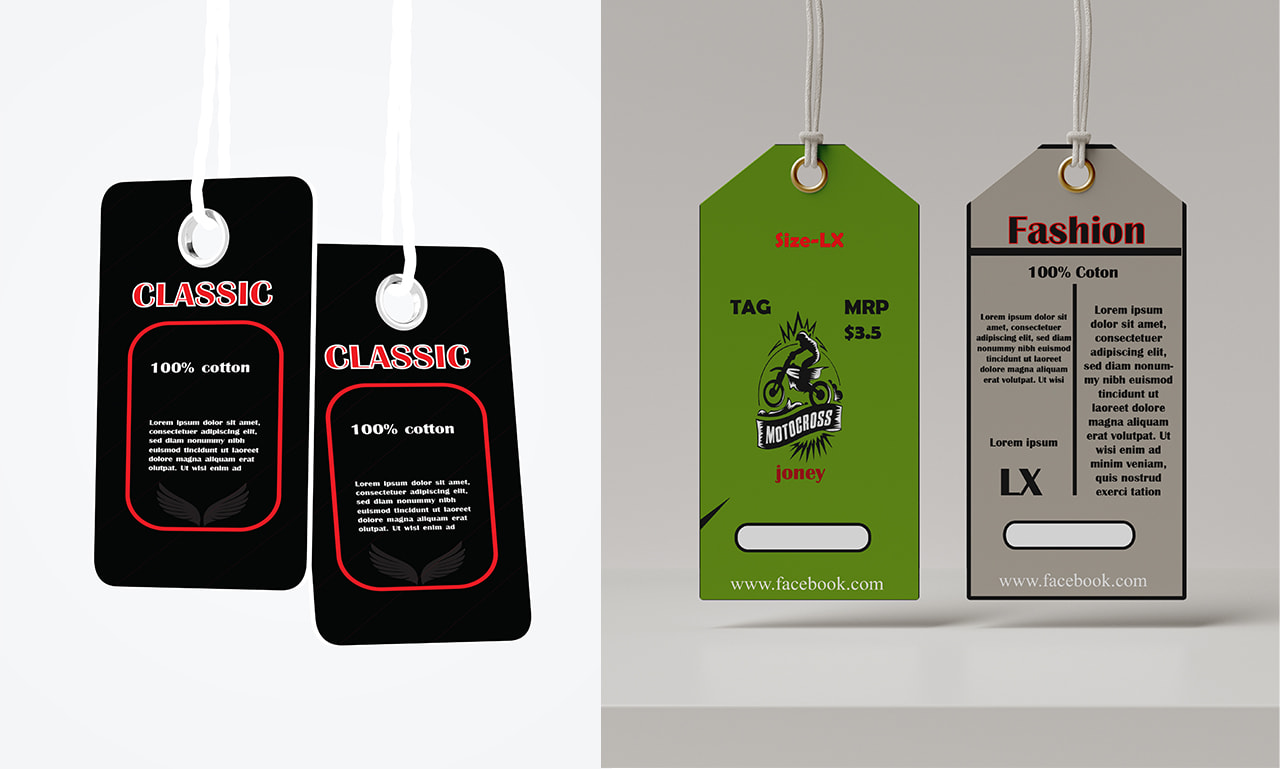 design clothing labels and hang tags