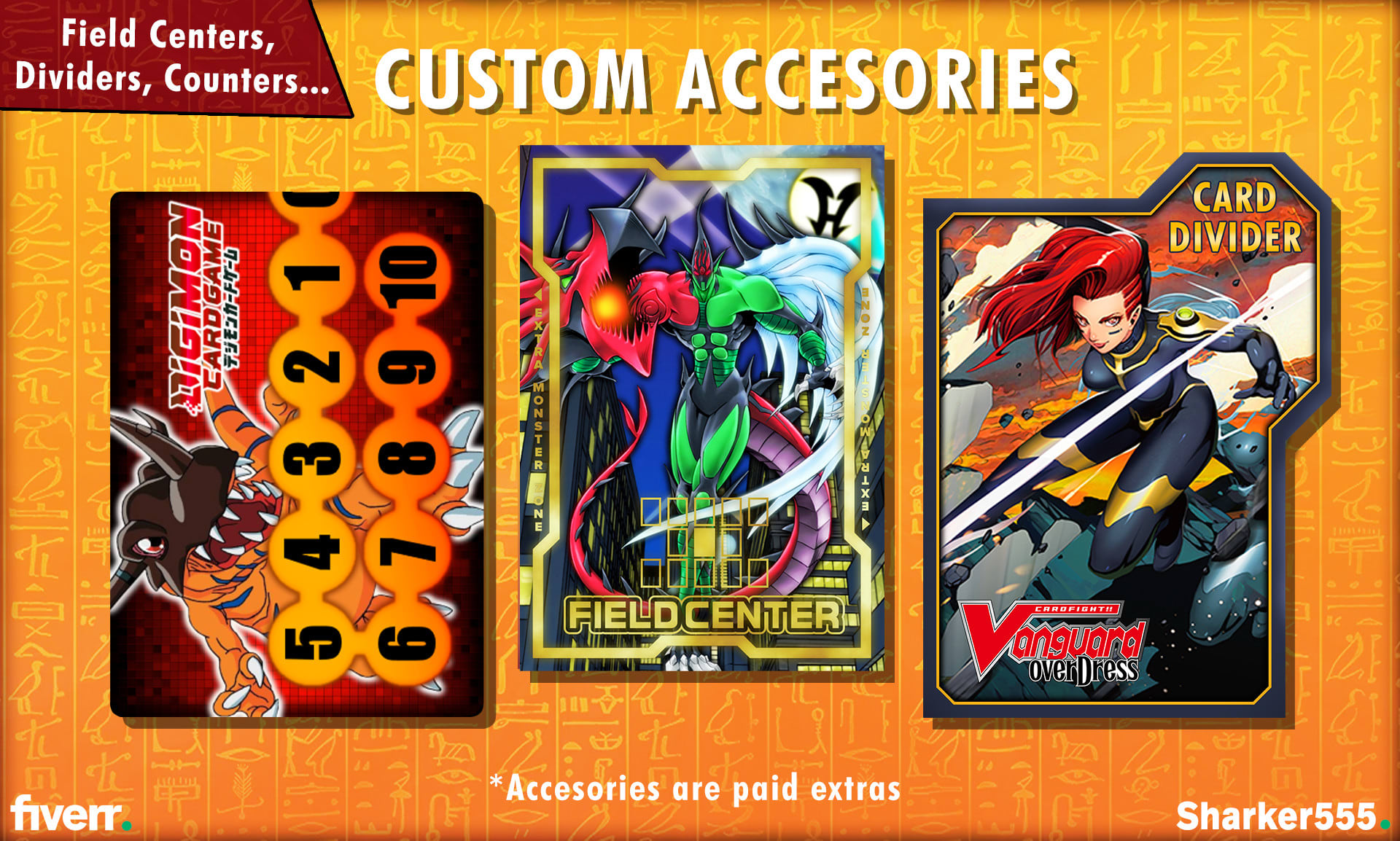 Design custom sleeves for any trading card game by Sharker555 | Fiverr