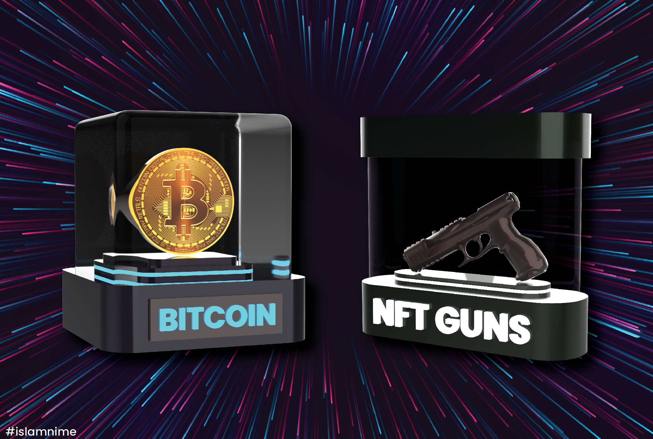 Create 3d box nft crypto art card coin animation with your nft business by  Islamnime | Fiverr