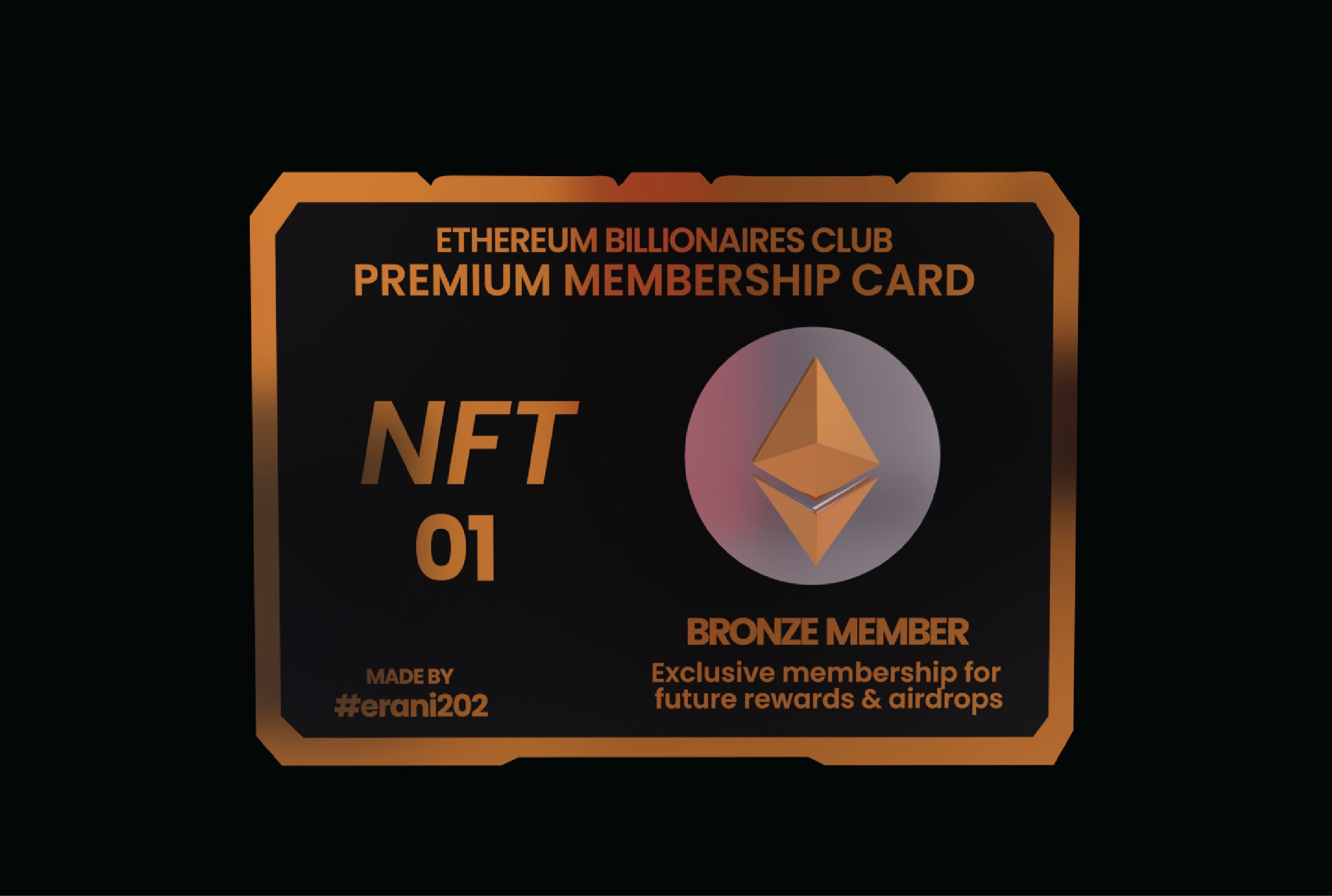 Create 3d crypto nft membership cards by Erani202 | Fiverr