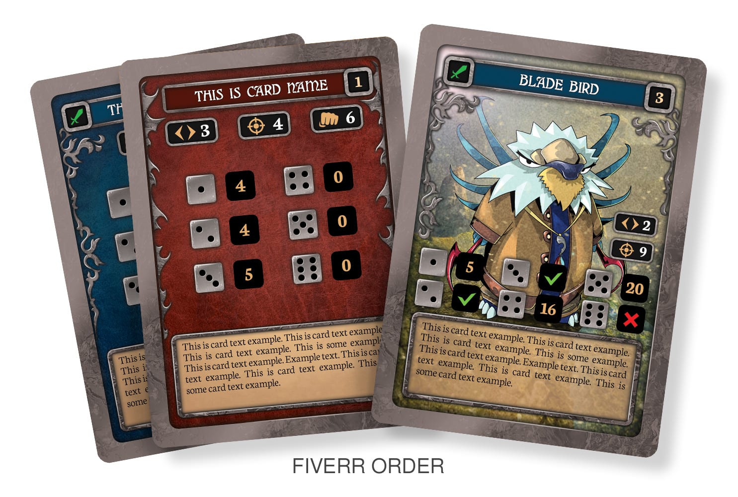 Design card template for card game, board game, tcg and more by  Lawrence_tyrpa | Fiverr