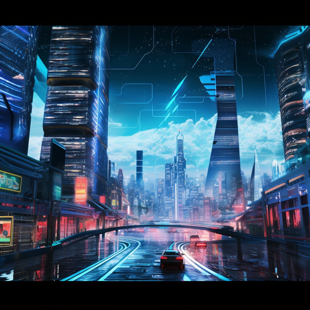 Cyberpunk city, futuristic, spaceships, towers, artwork, Sci-fi, HD  wallpaper