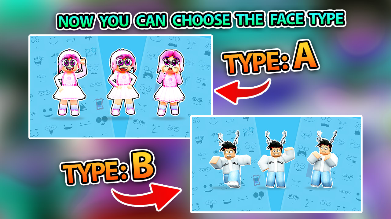 Make face expression roblox overlay for your thumbnail by Hiezellblox