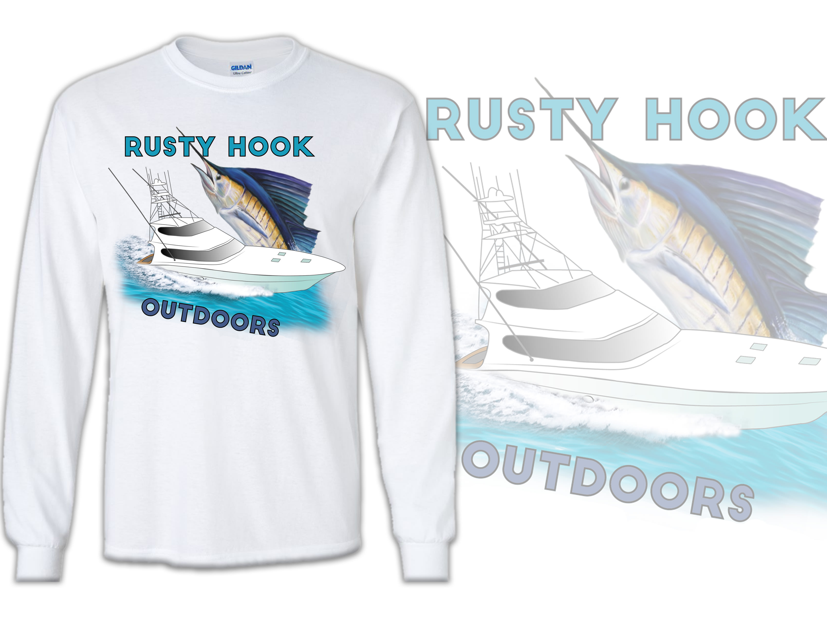 Design an amazing fishing tshirt with your idea by Creative_sagor
