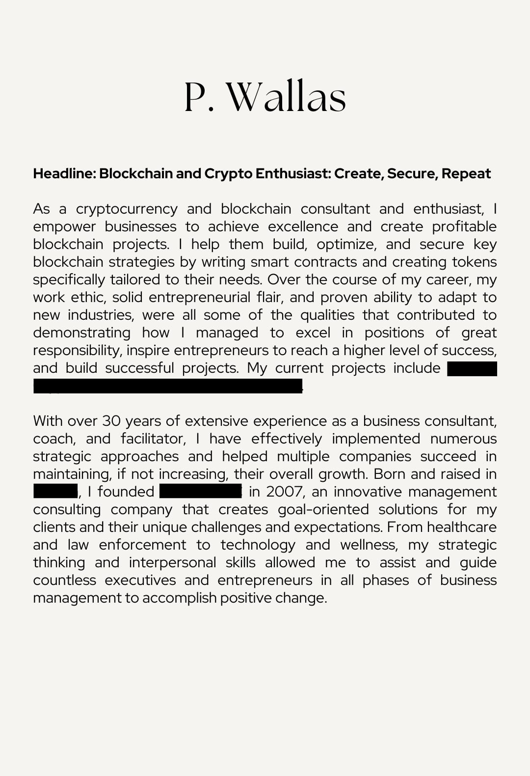 Write your breathtaking bio, about me, or about us section by Nad1afa |  Fiverr