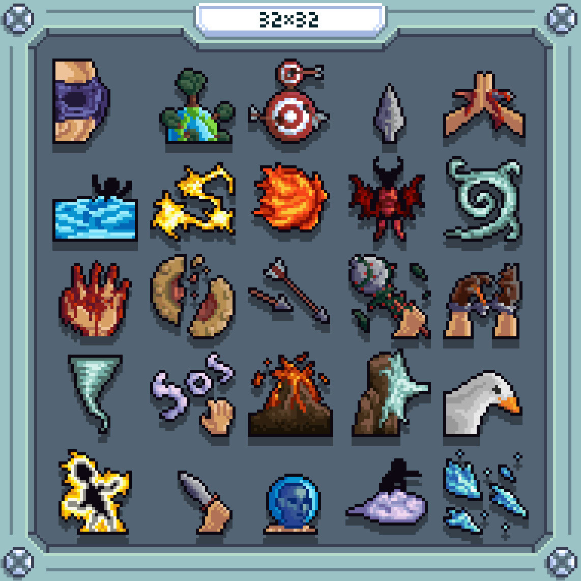 32x32 pixel art creatures volume 3