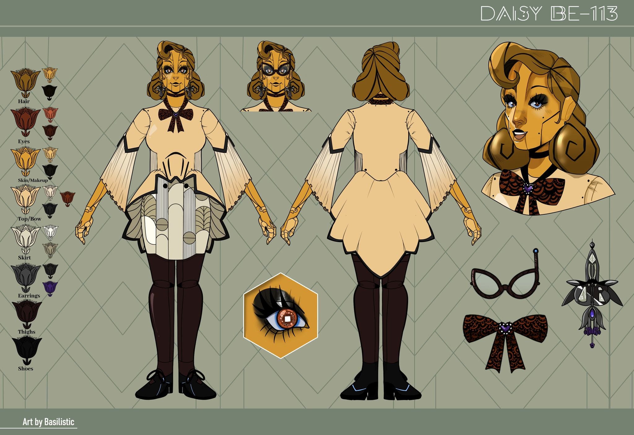 Create a reference sheet for your character or oc by Basilisticd