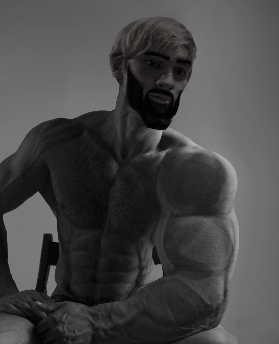 can someone please help make giga chad transparent : r