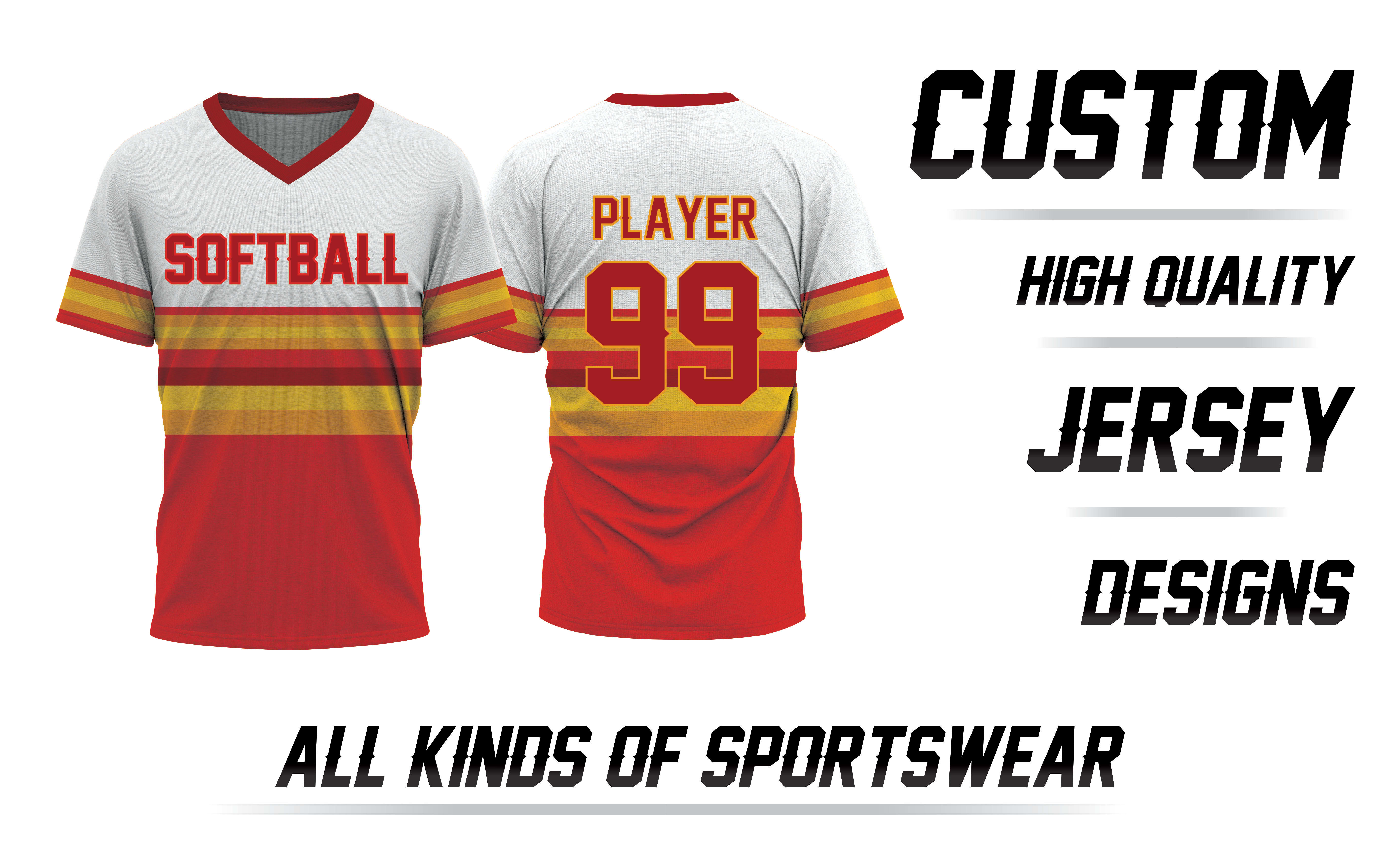 1014-J  Slider Sublimation Softball Jersey :: Youth & Adult Jerseys