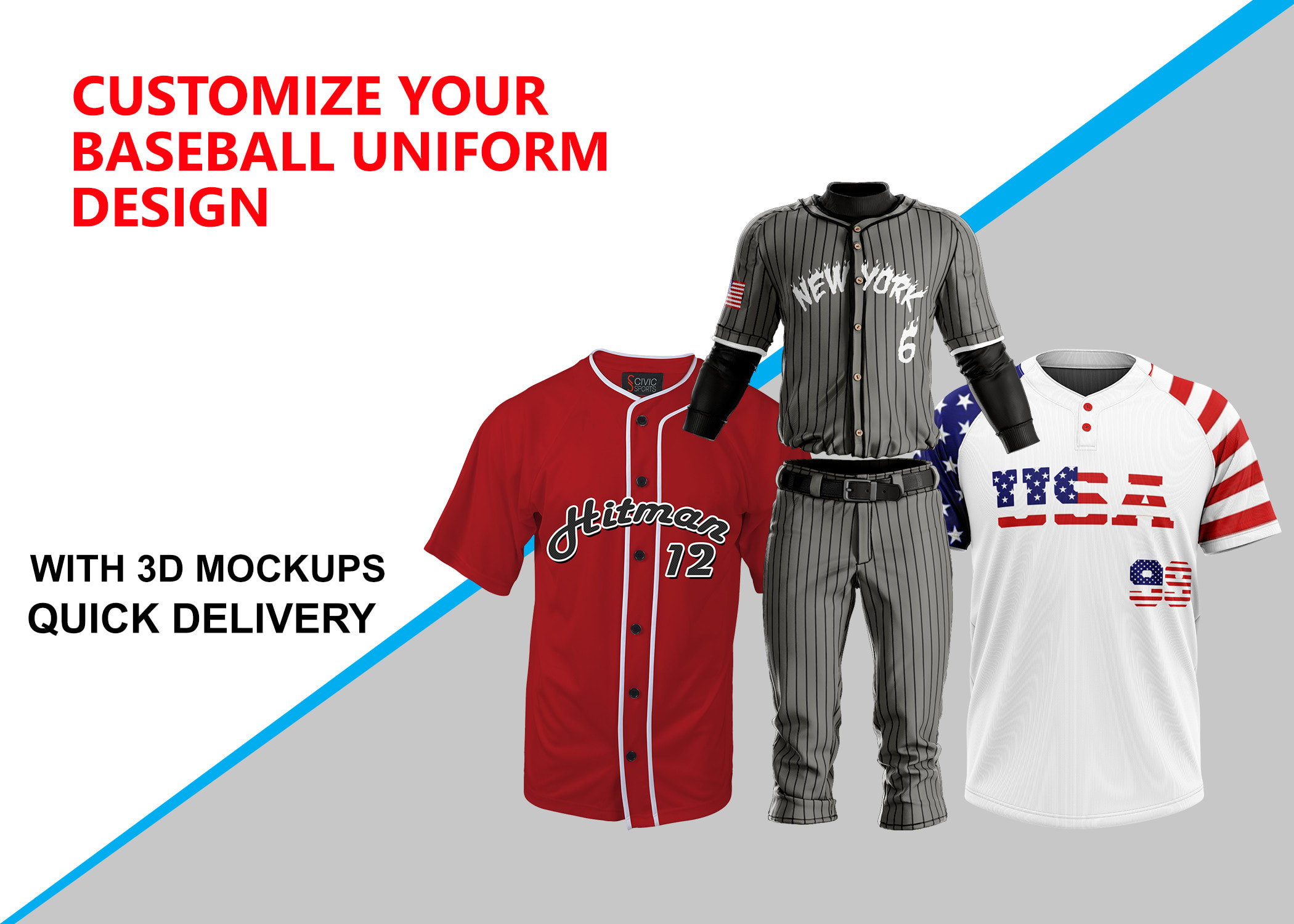 Custom Baseball Uniforms & Jerseys Supplier - Janletic Sports