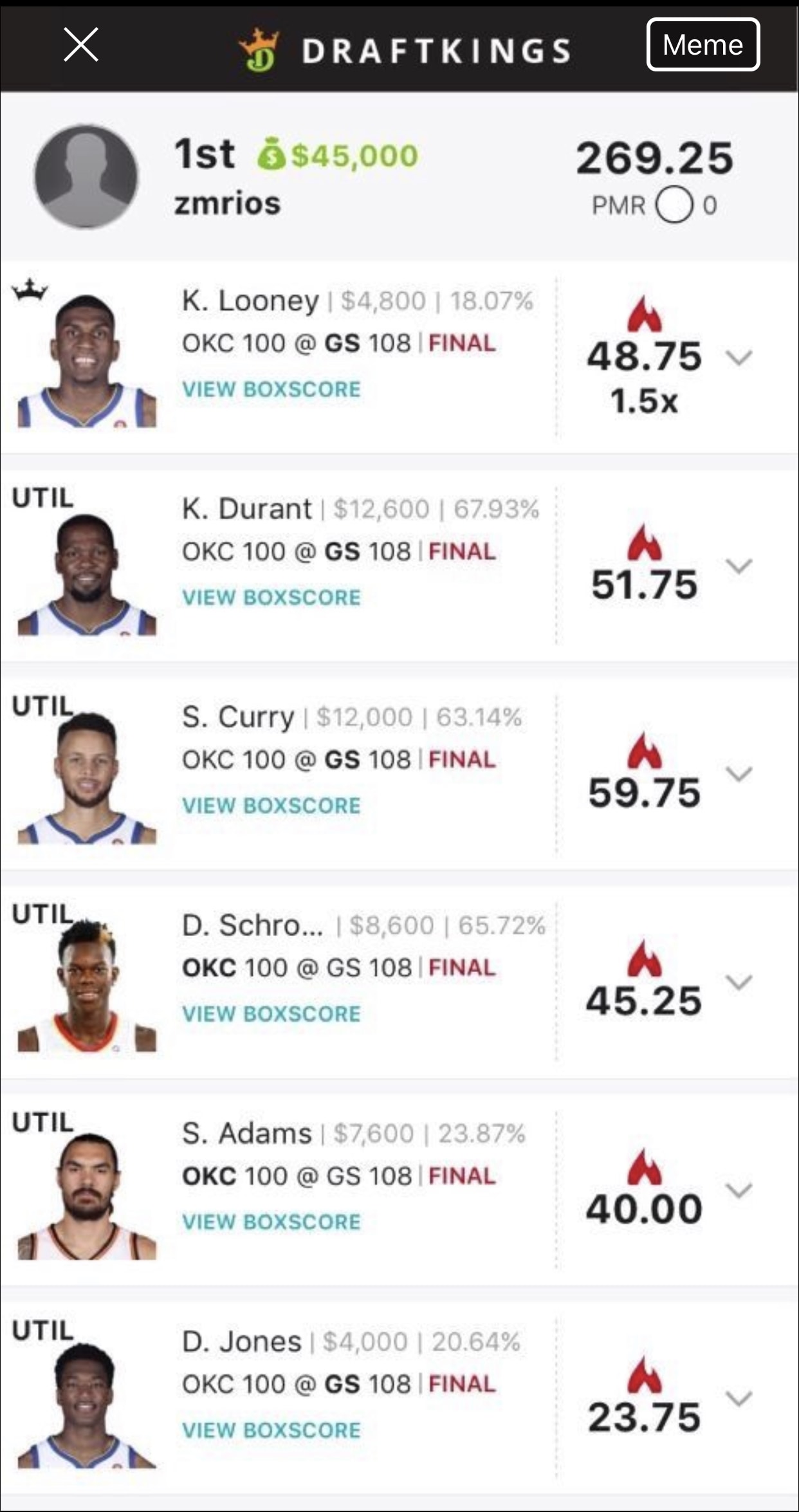 DraftKings NBA Finals Millionaire DFS Contest