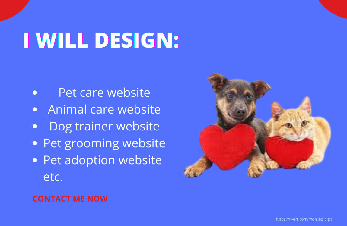Design animal care website, pet care and dog trainer website by  Esther_digits | Fiverr