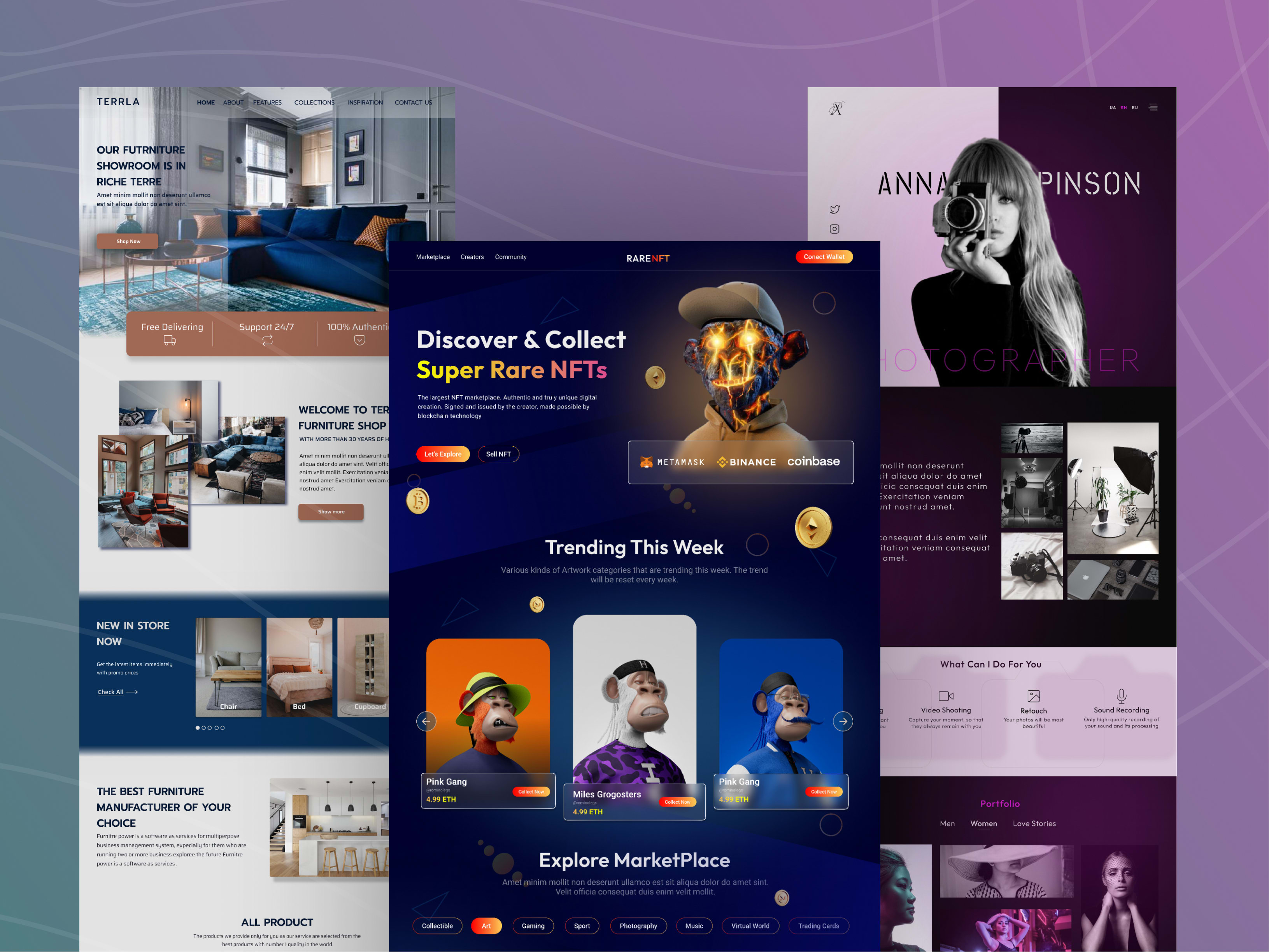 Landing page design professionnel