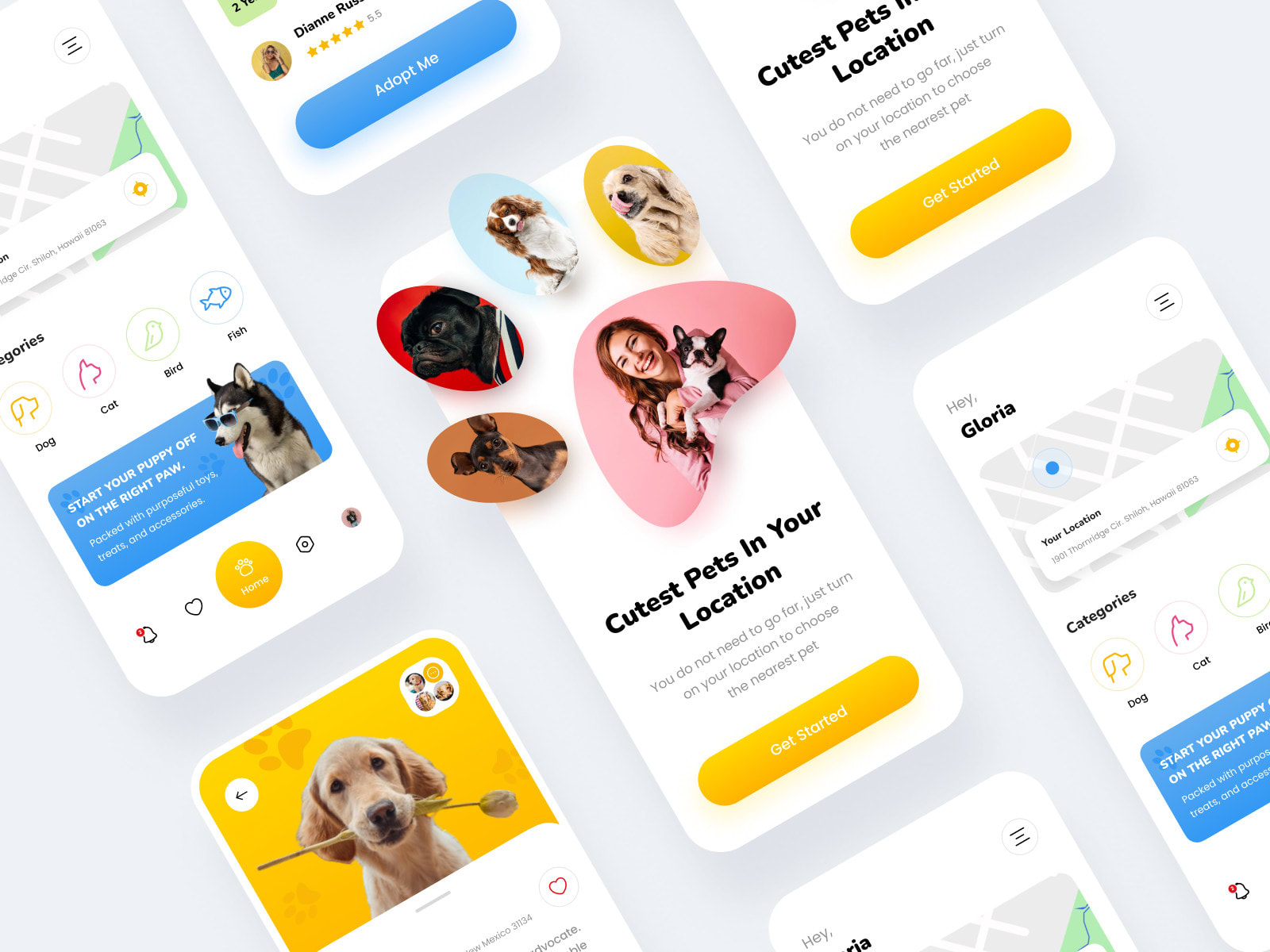 Develop pet adoption app, pet care app, pet marketplace app by