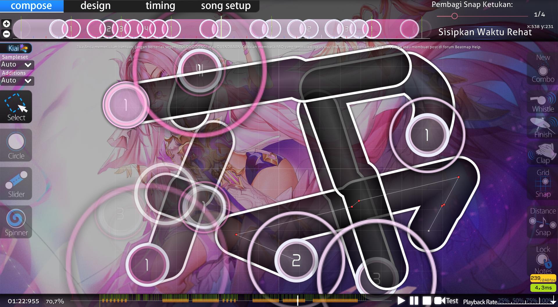 Crea un beatmap de osu para ti